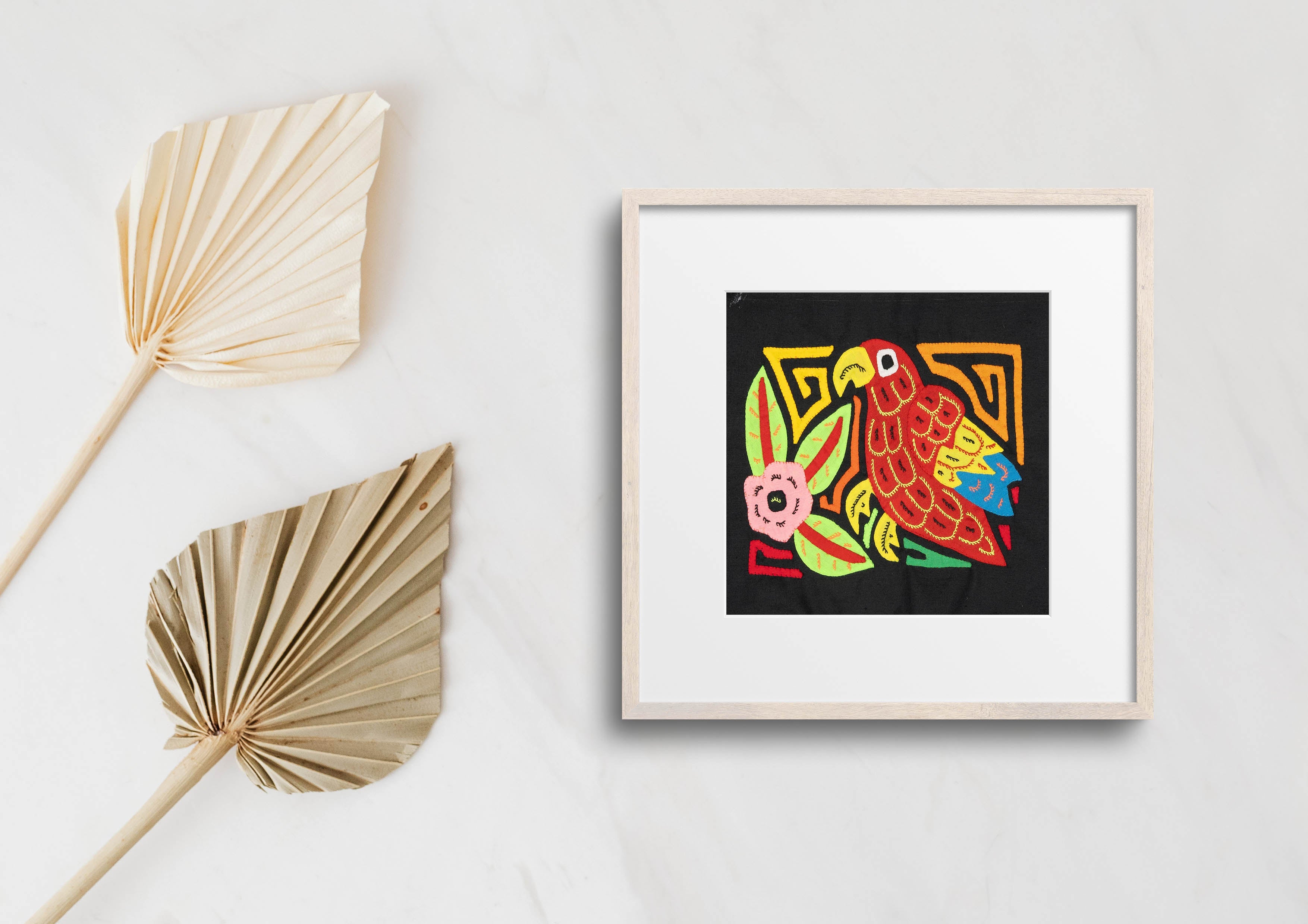 Multicolor Blue And Red Bird Molita