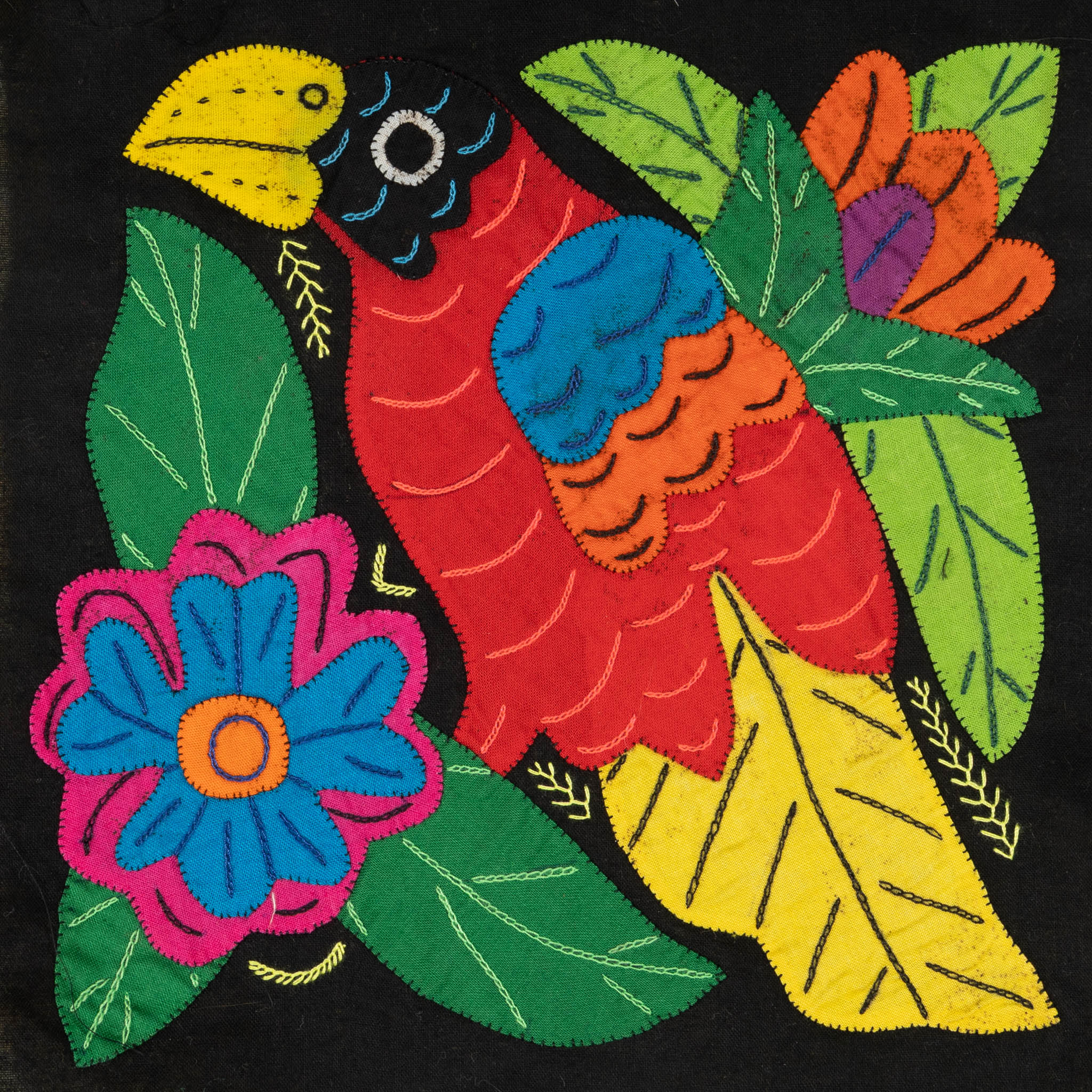 Multicolor Bird Red And Yellow Molita