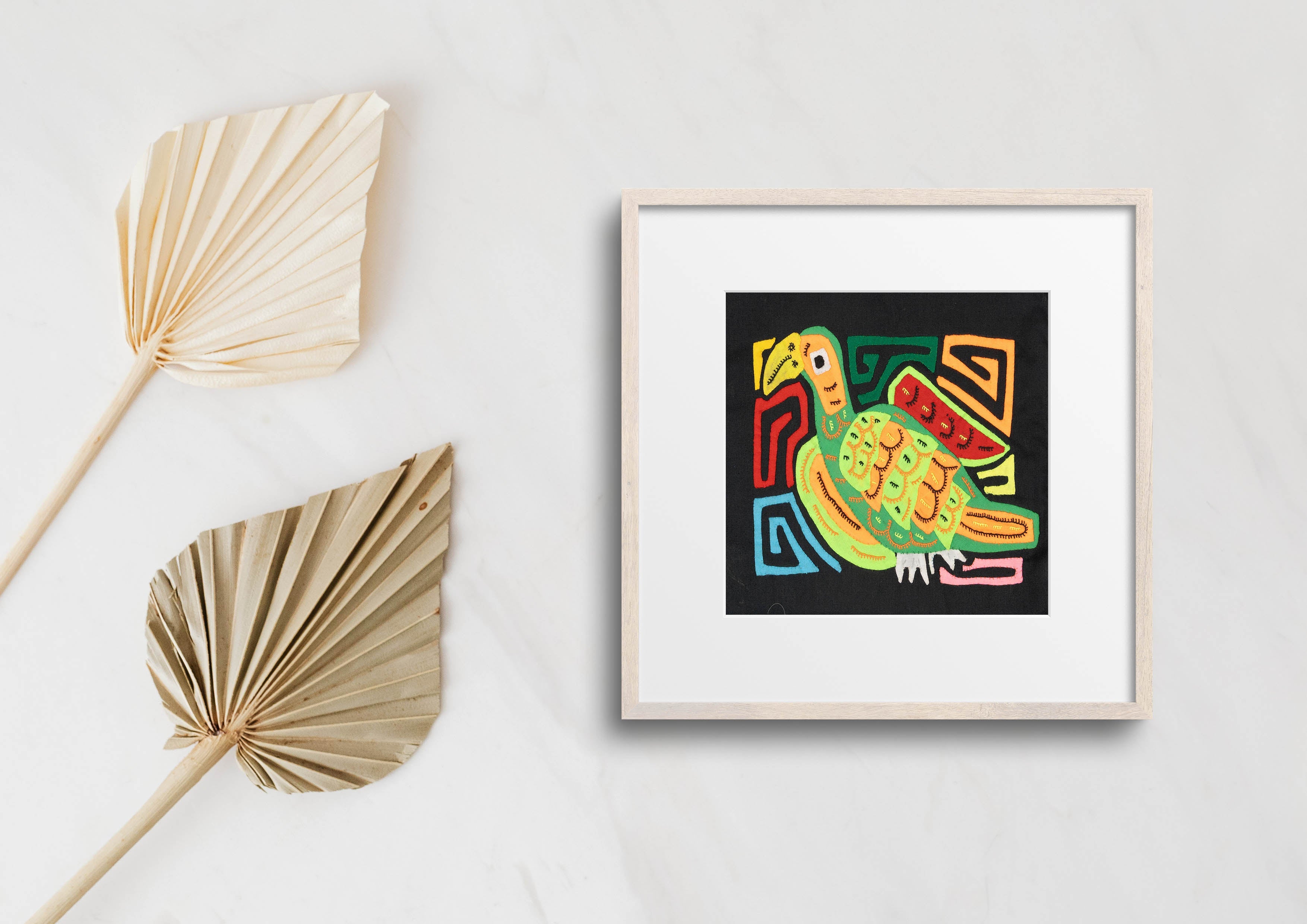 Multicolor Orange Red And Green Bird Molita