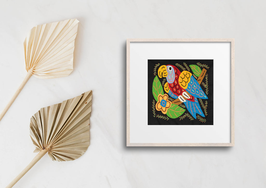 Multicolor Parrot Bird Red And Blue Molita