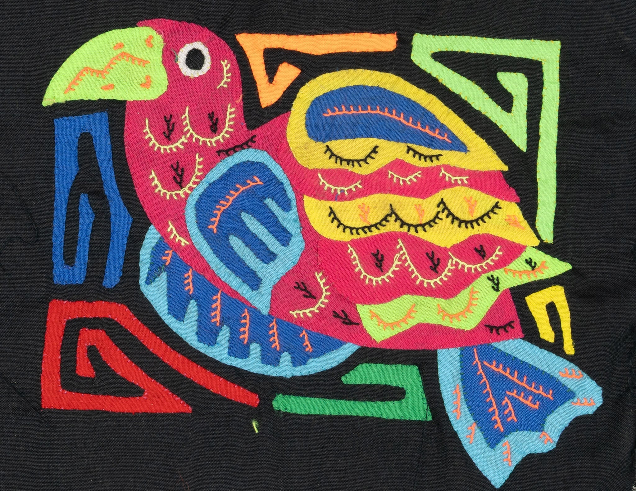 Multicolor Blue Yellow And Red Bird Molita