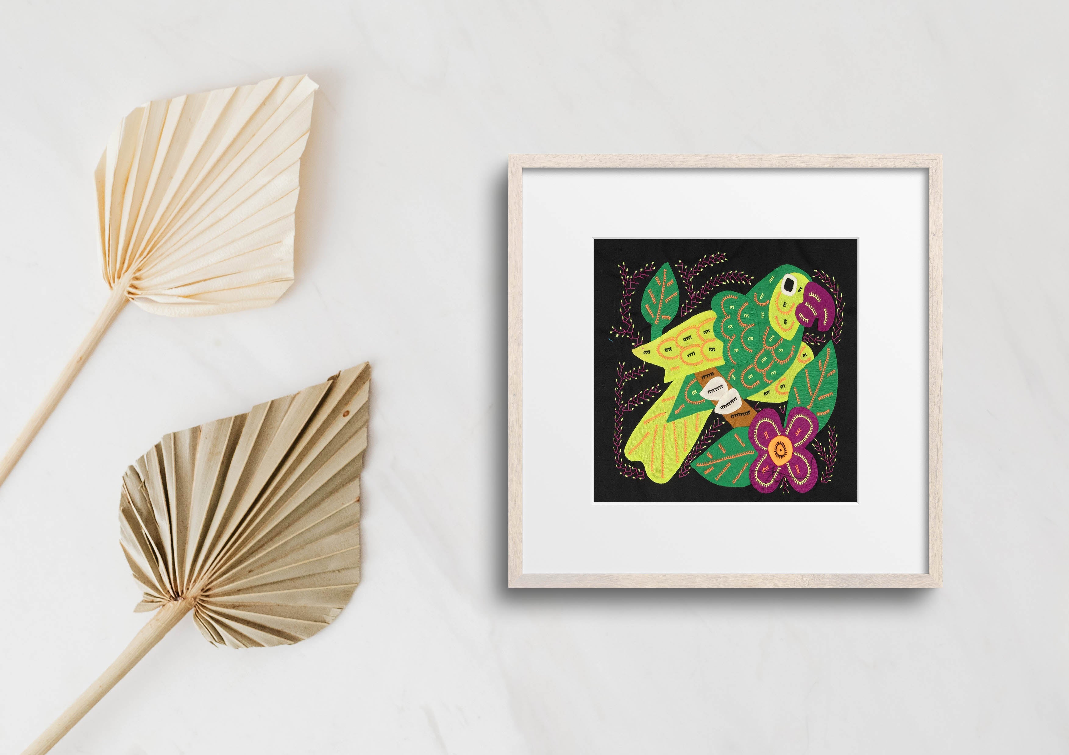 Multi-Color Parrot Bird Green And Purple Molita
