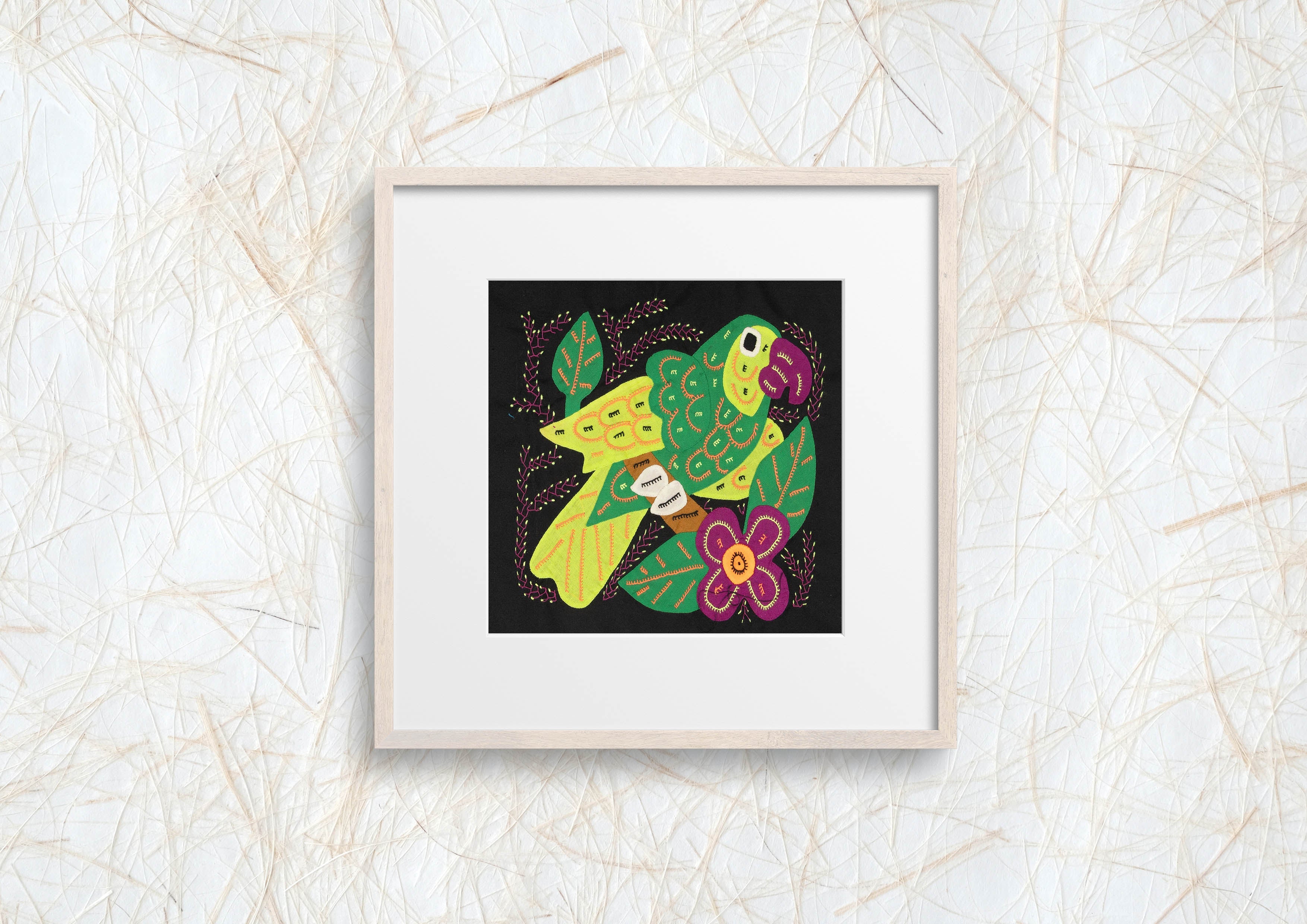 Multi-Color Parrot Bird Green And Purple Molita