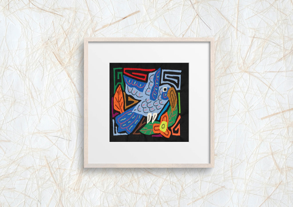 Multicolor Parrot Bird Orange And Blue Molita