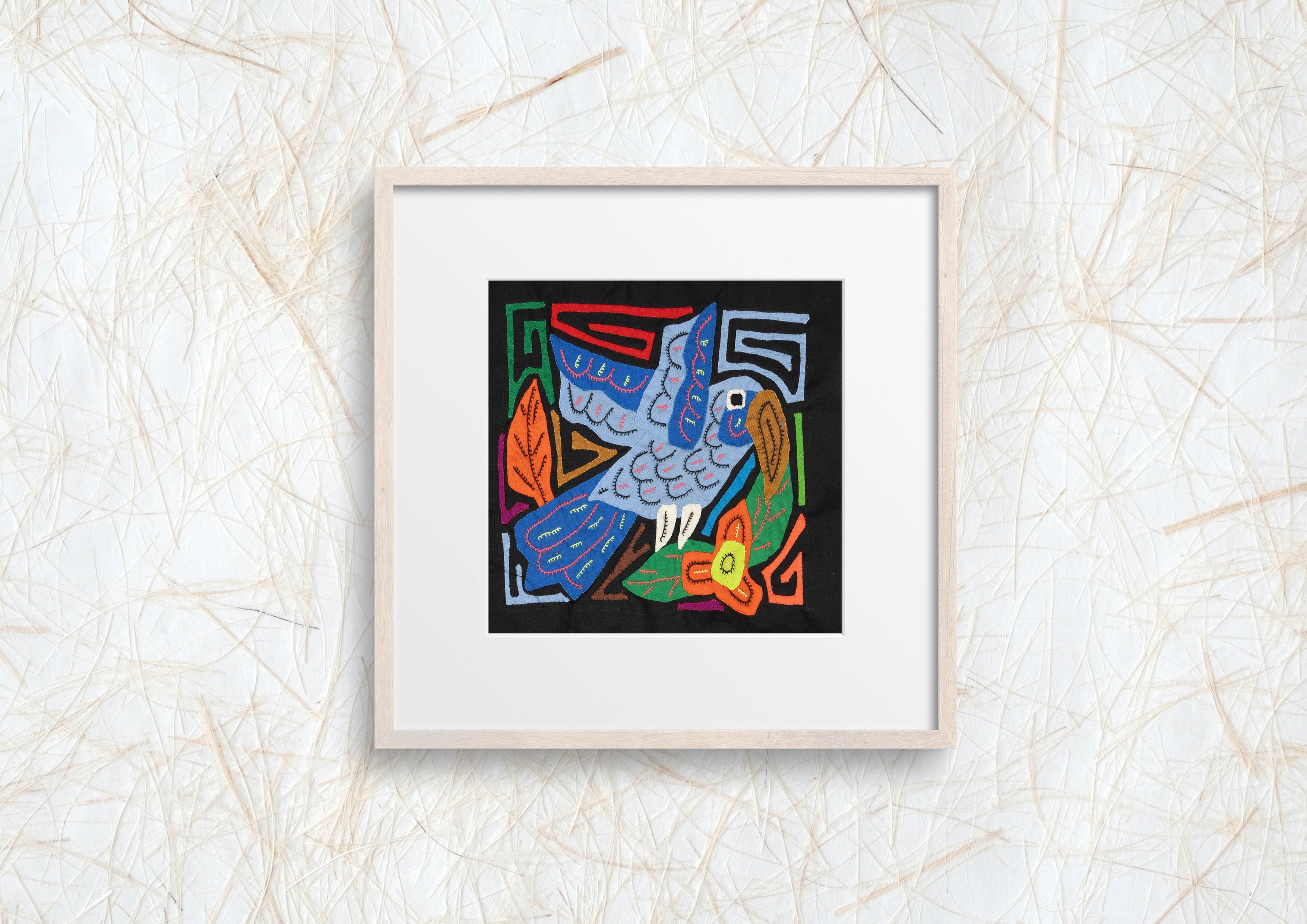 Multicolor Parrot Bird Orange And Blue Molita