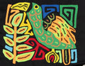 Multicolor Orange And Green Bird Molita