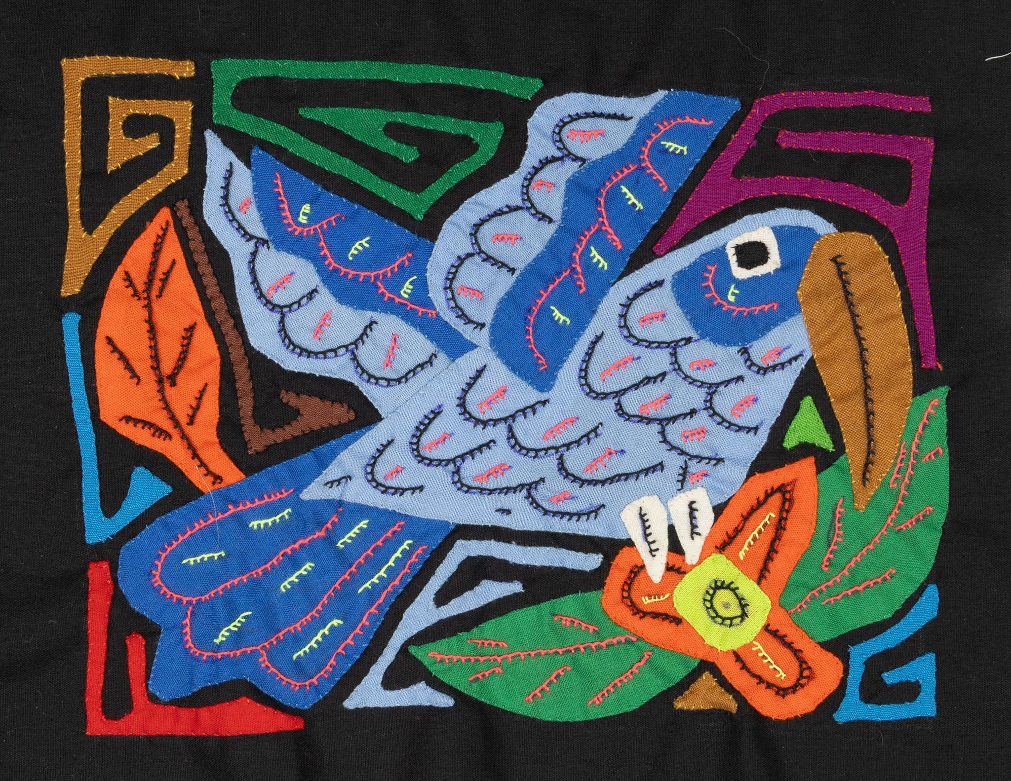 Multi-Color Bird Blue Molita