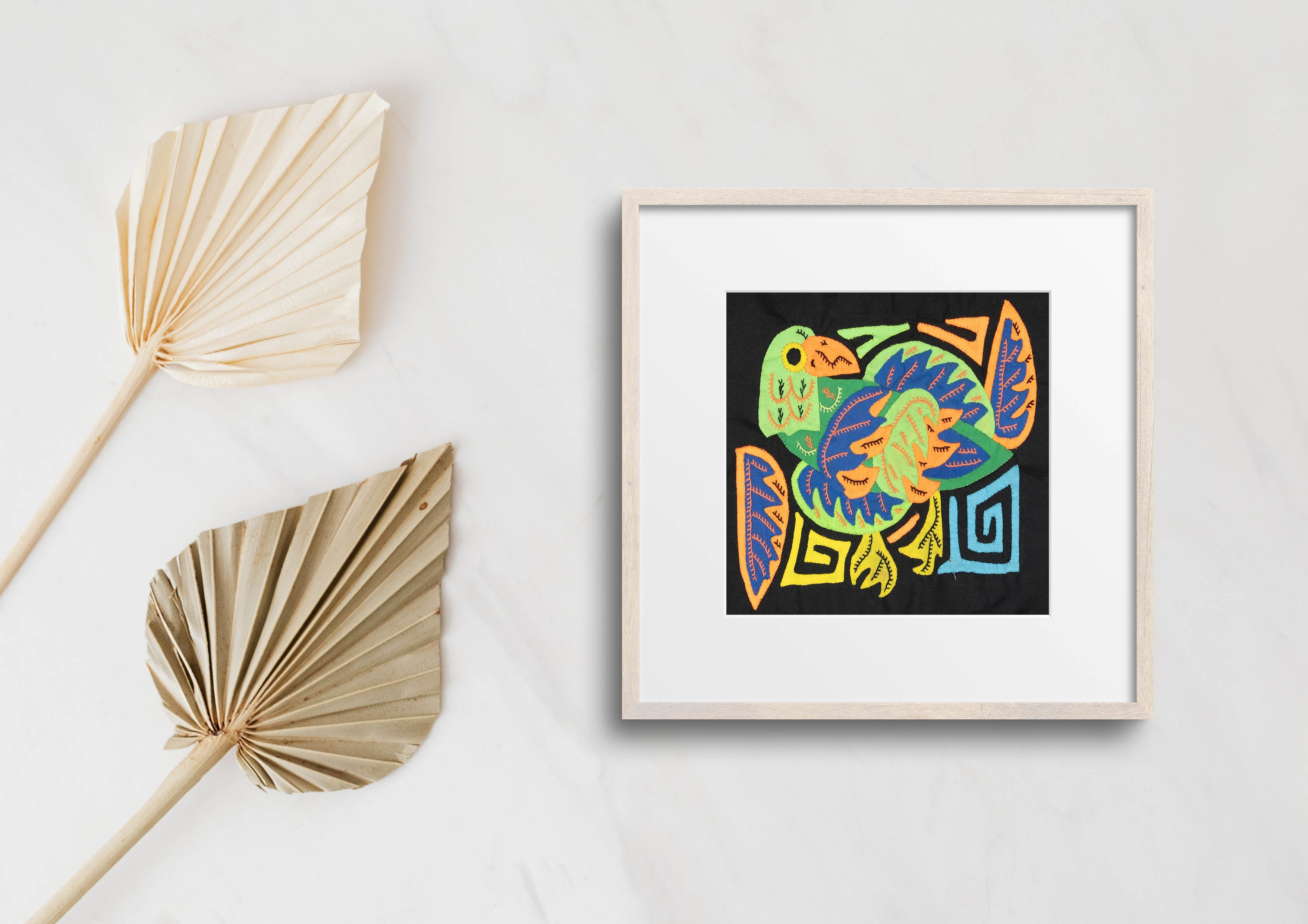 Multicolor Orange Green And Blue Bird Molita