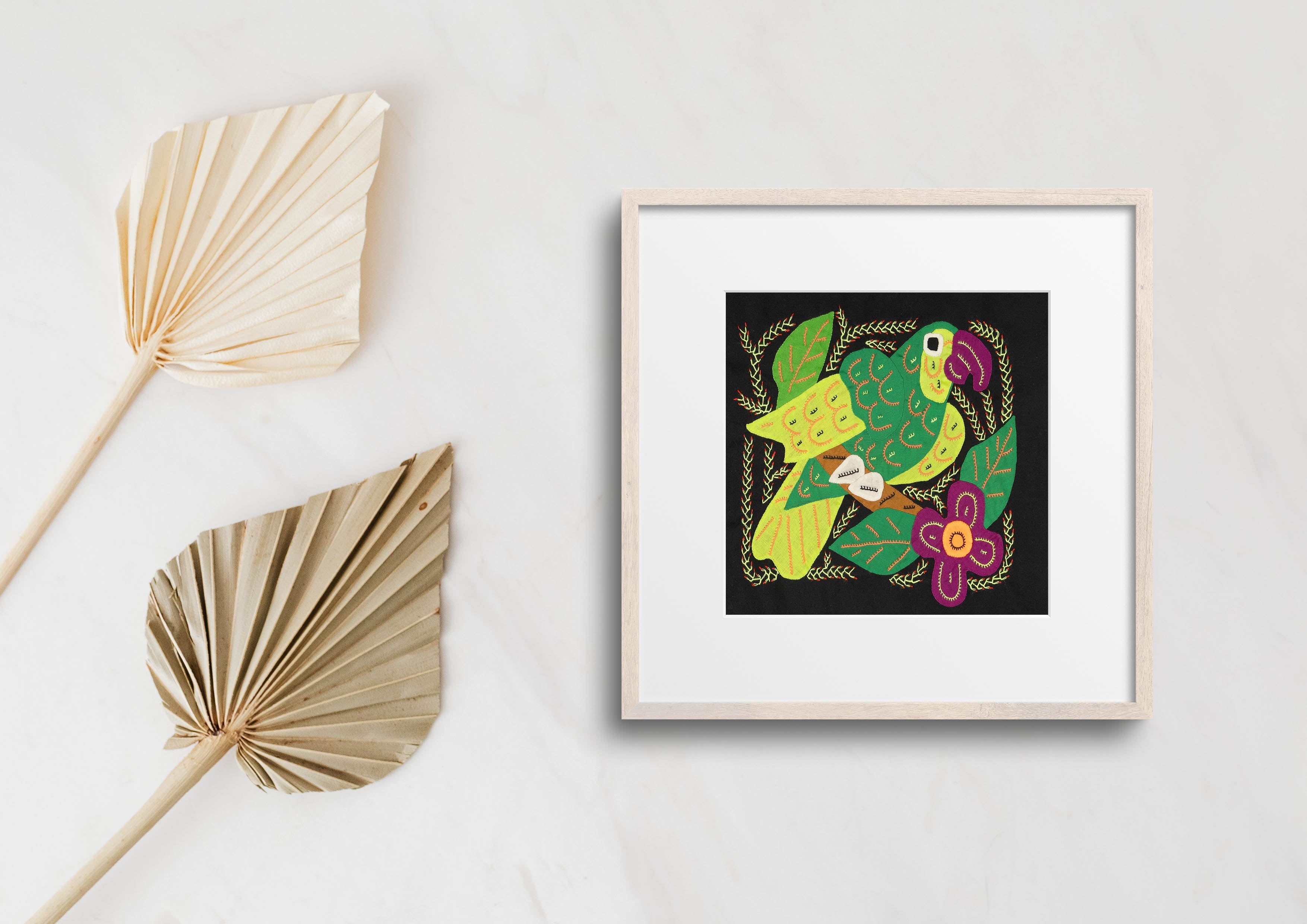 Multi-Color Parrot Bird Green And Purple Molita