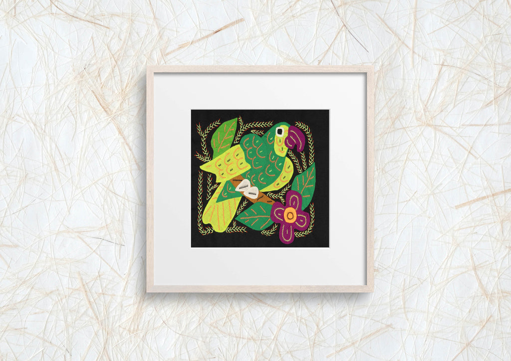 Multi-Color Parrot Bird Green And Purple Molita