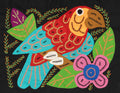 Multi-Color Parrot Bird Red And Blue Molita