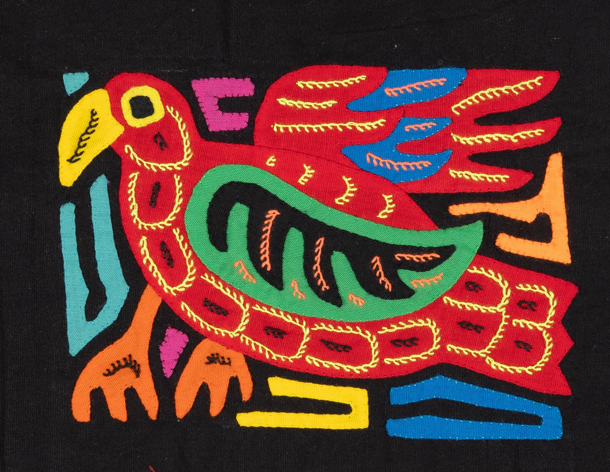 Multicolor Red And Green Bird Molita
