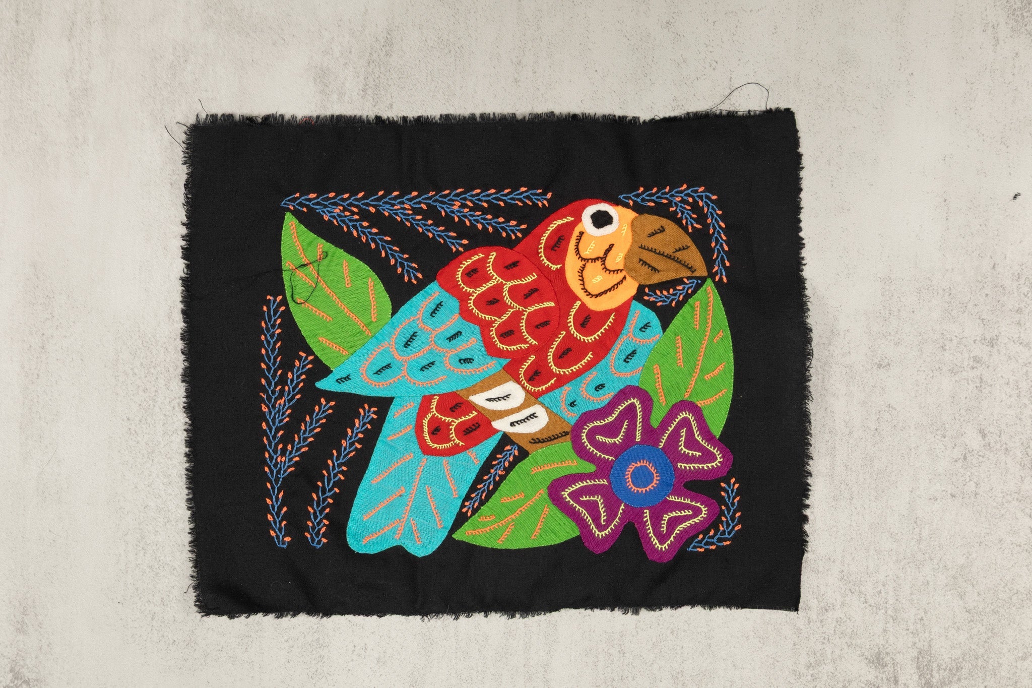Multi-Color Parrot Bird Red And Blue Molita