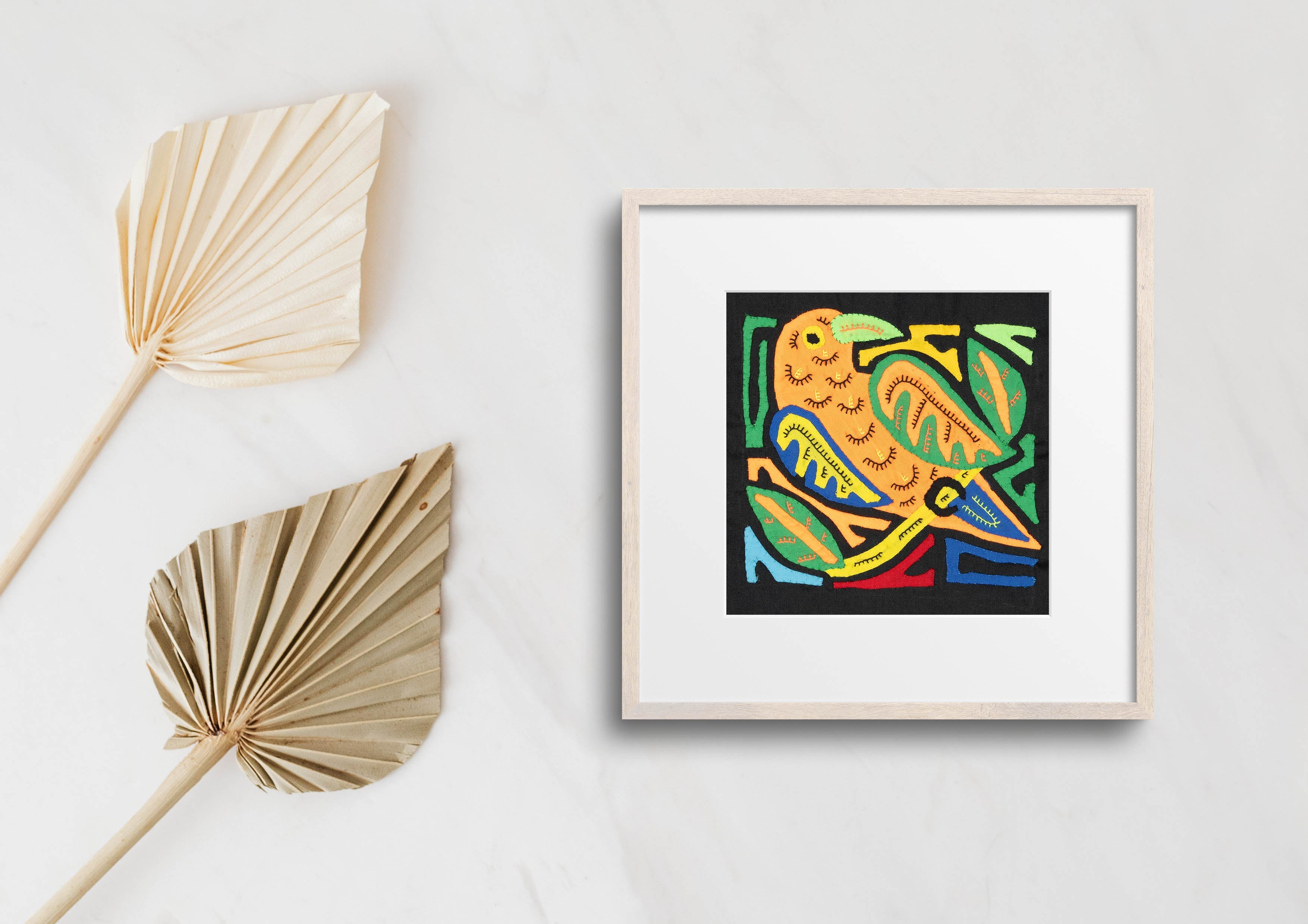 Multicolor Blue Orange And Green Bird Molita
