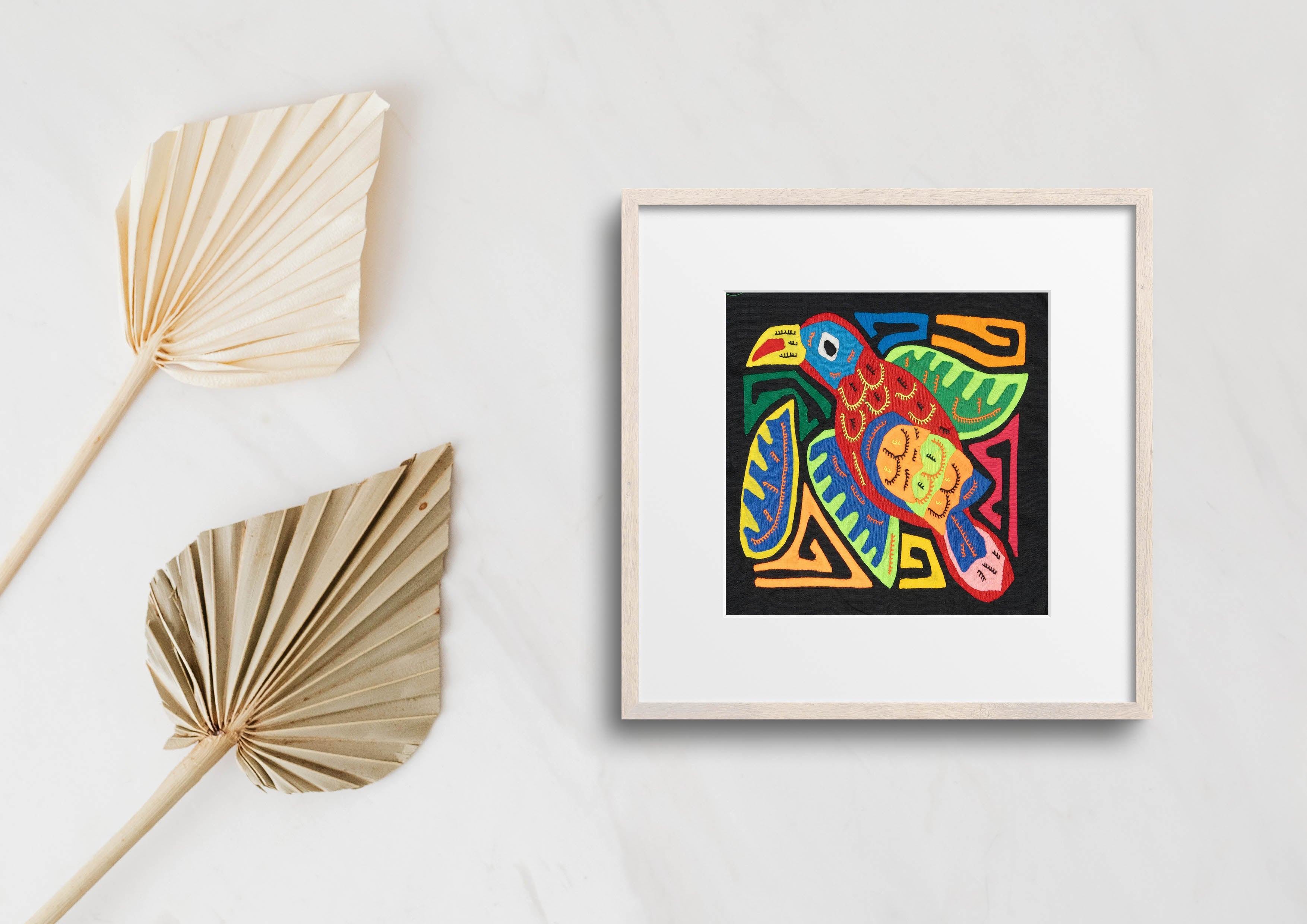 Multicolor Red Green And Blue Bird Molita