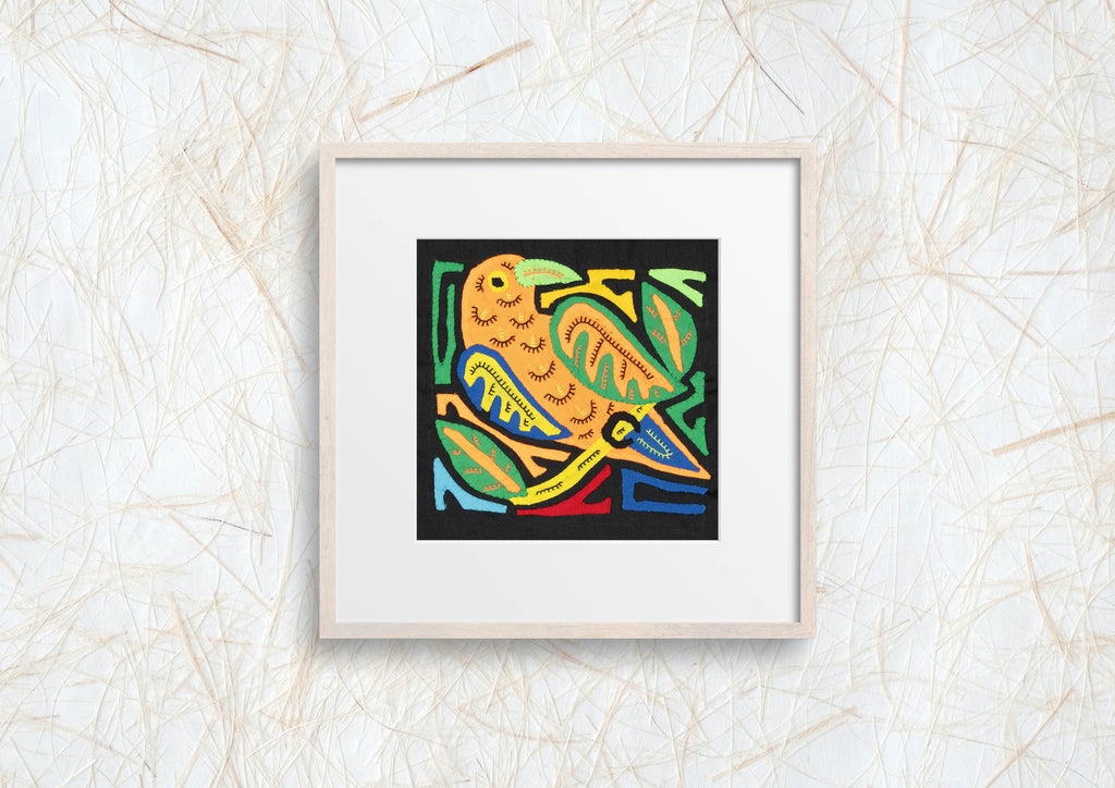 Multicolor Blue Orange And Green Bird Molita