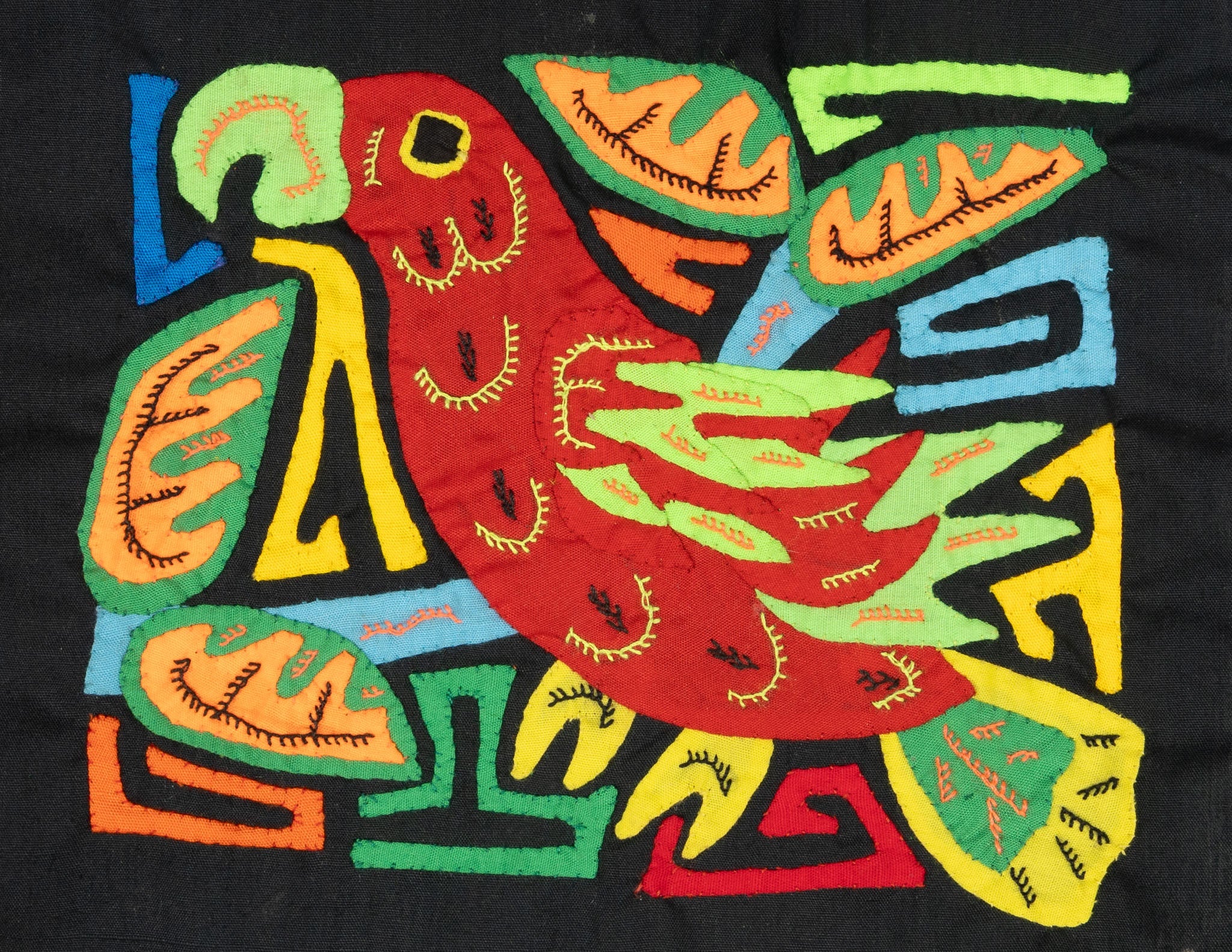 Multicolor Orange And Red Bird Molita