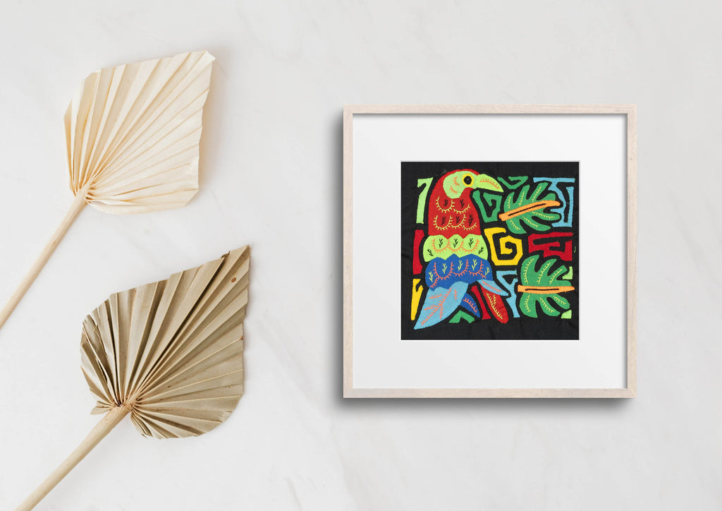 Multicolor Red Green And Blue Bird Molita