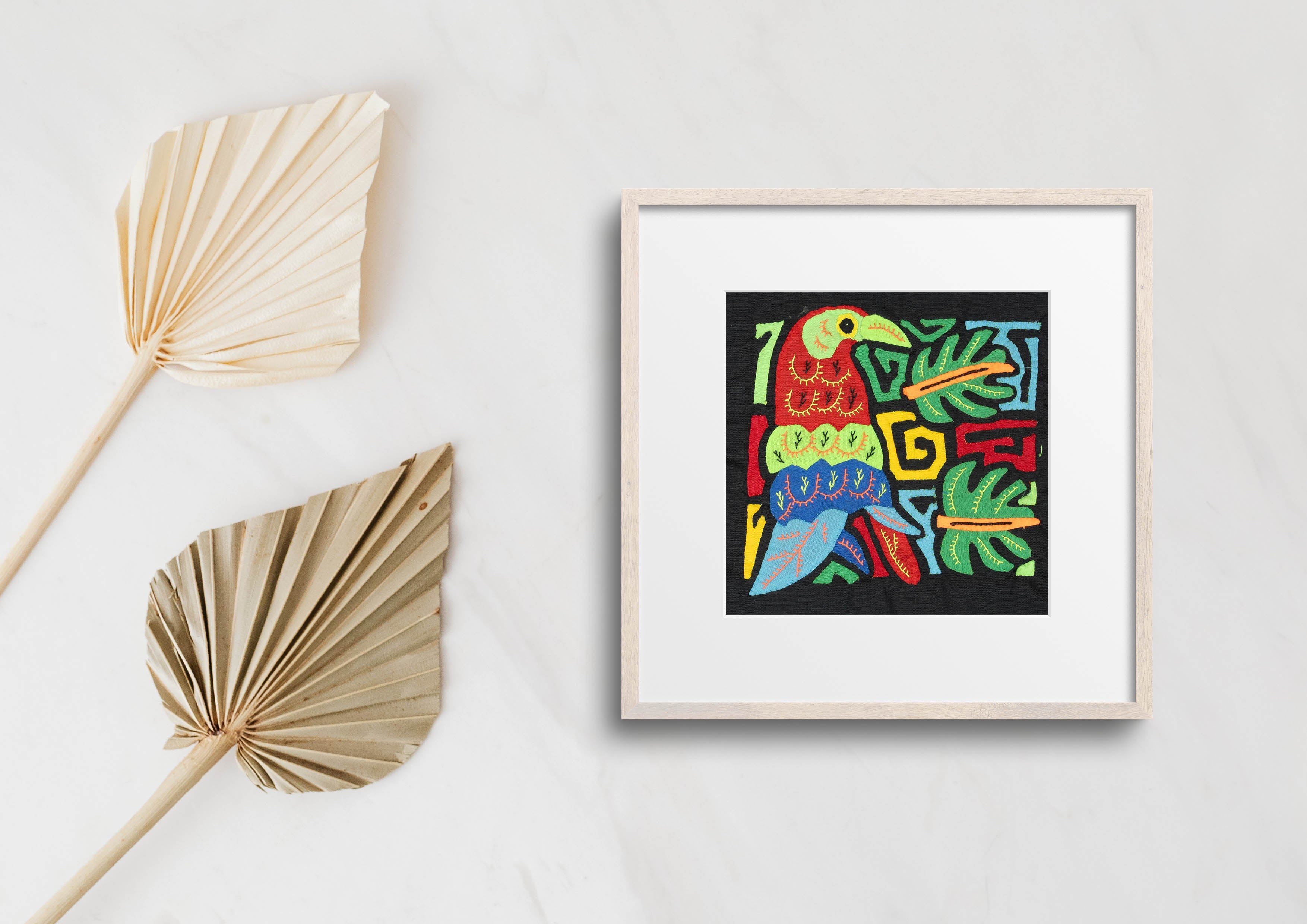 Multicolor Red Green And Blue Bird Molita
