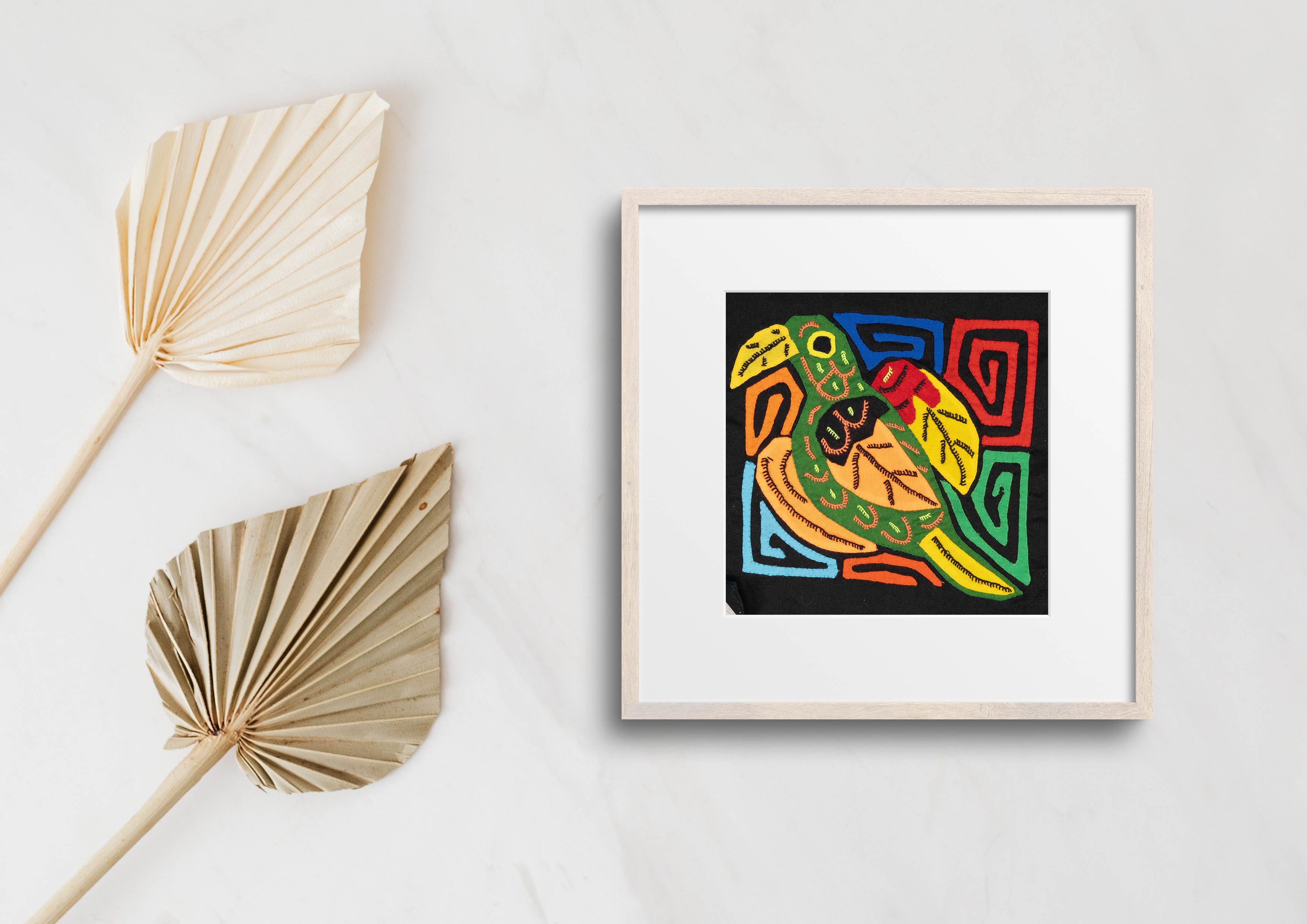 Multicolor Orange And Green Bird Molita