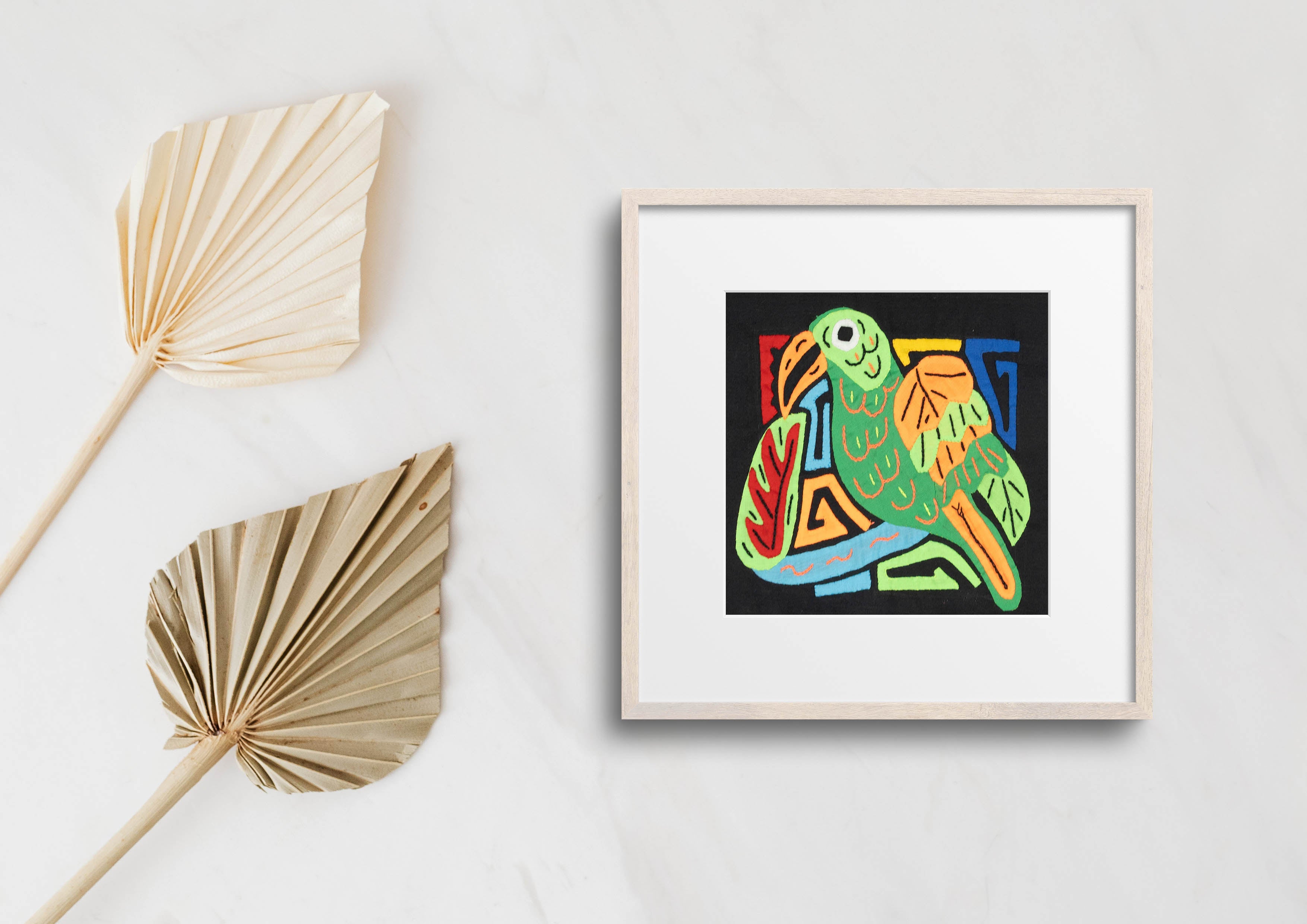Multicolor Orange And Green Bird Molita