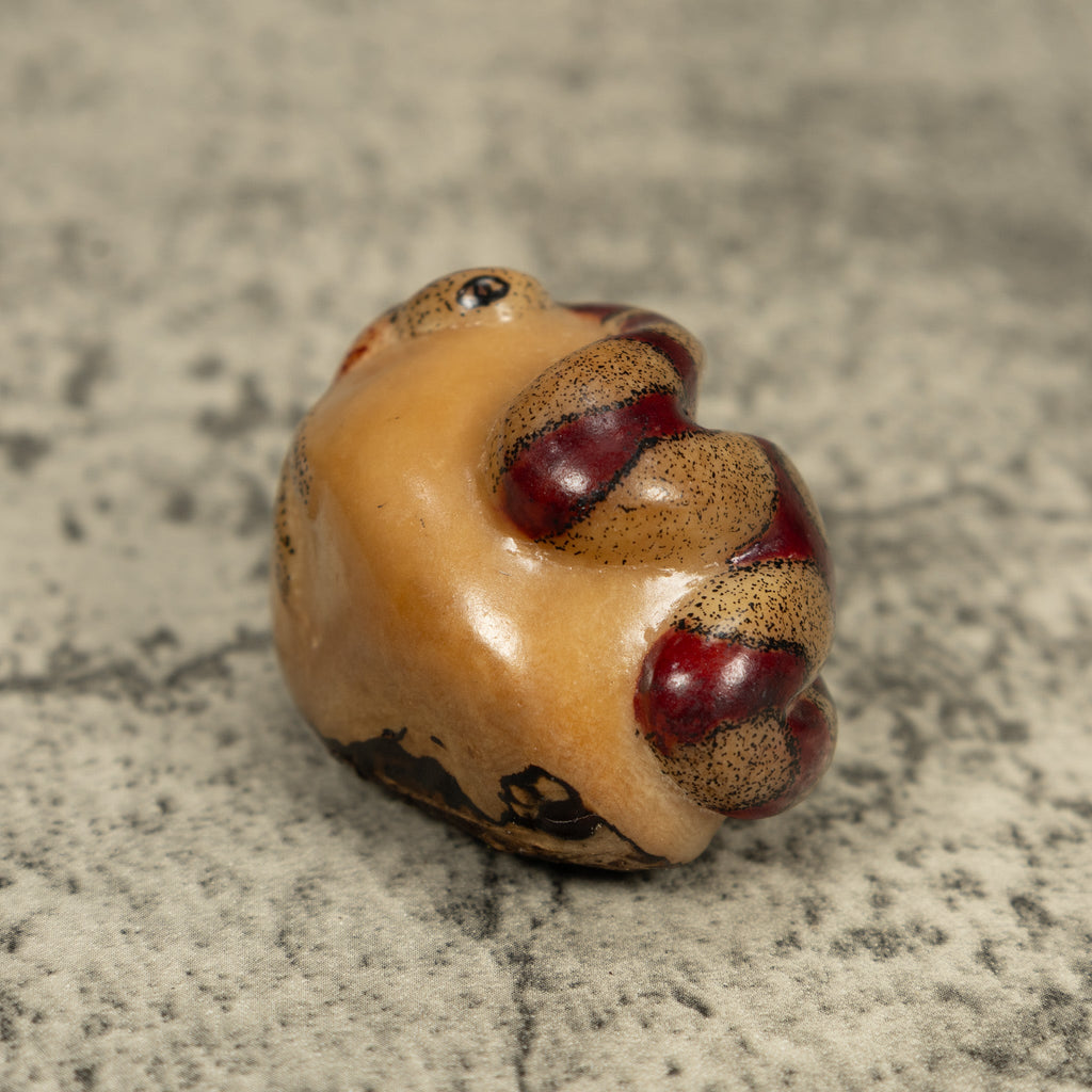 Vintage Jungle Snake Tagua Carving