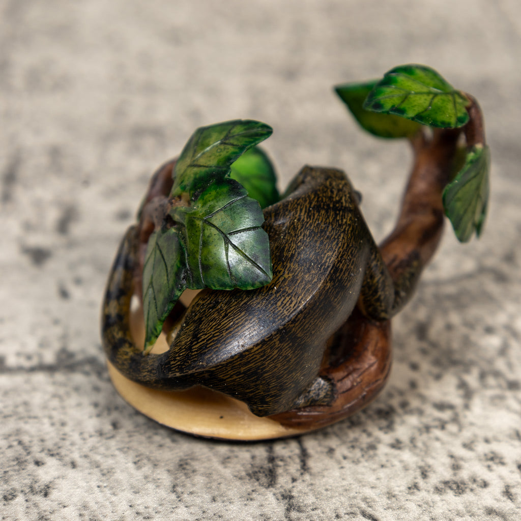 Coatimundi In Leaves Tagua Carving