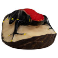 Red Yellow And Black  Poison Dart Frog Tagua Carving