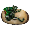 Green Yellow And Black Poison Dart Frog Tagua Carving