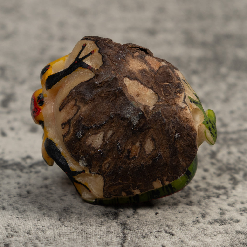 Vintage Double Poison Dart Frog Tagua Carving
