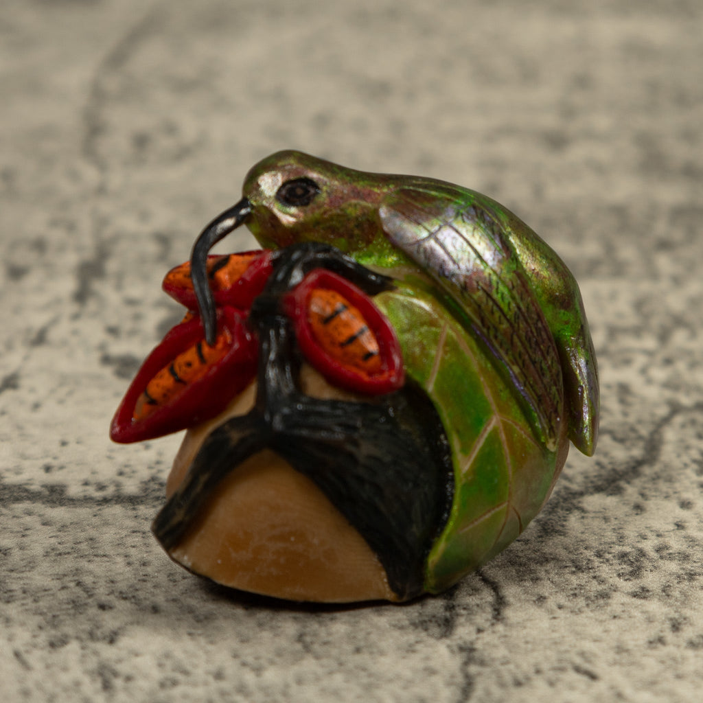 Hummingbird Tagua Carving