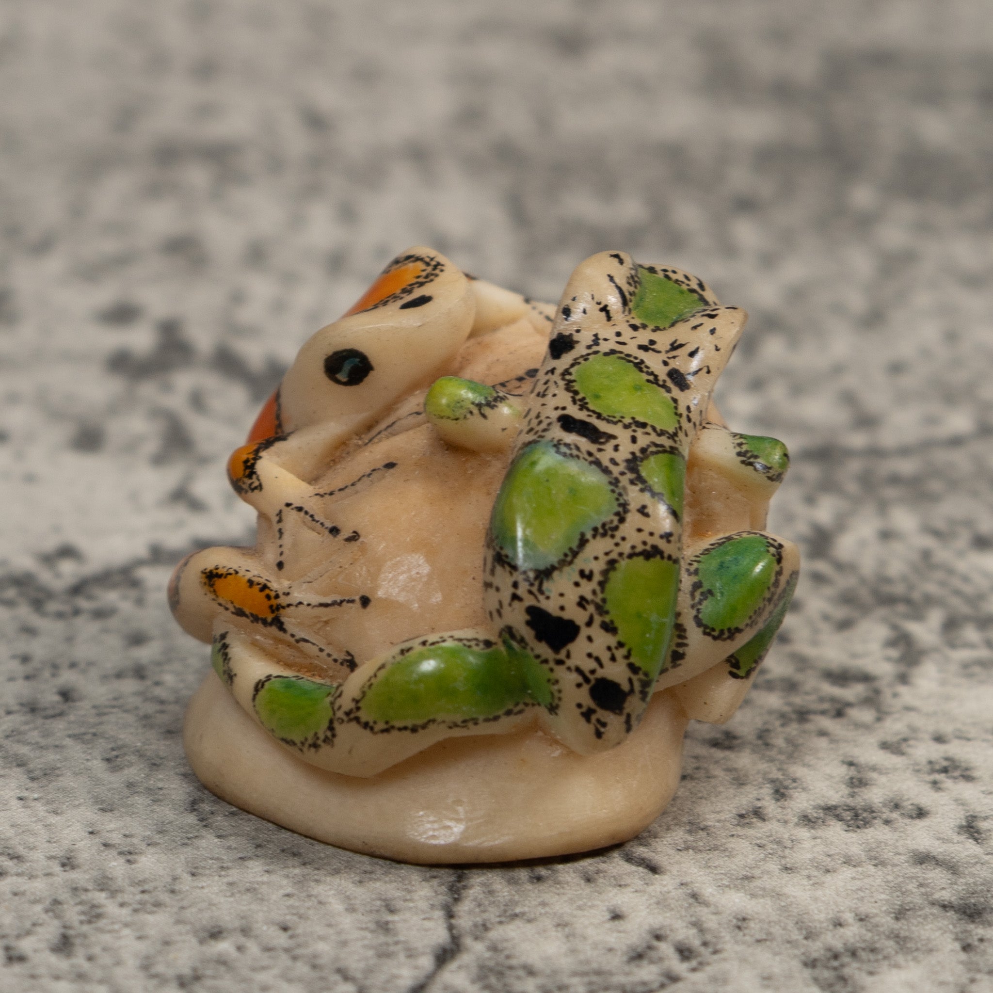 Double Poison Dart Frog Tagua Carving