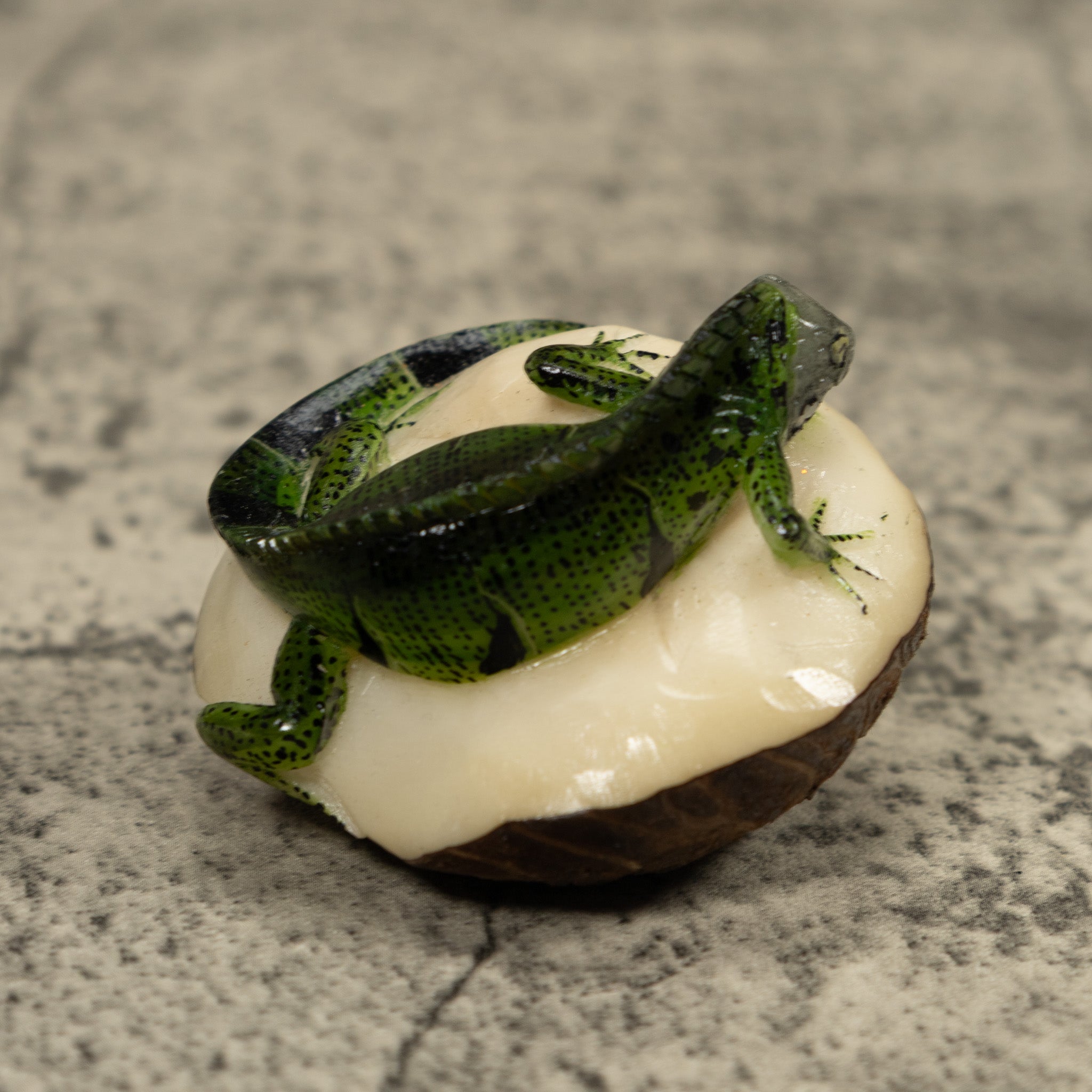 Iguana Lizard Tagua Carving