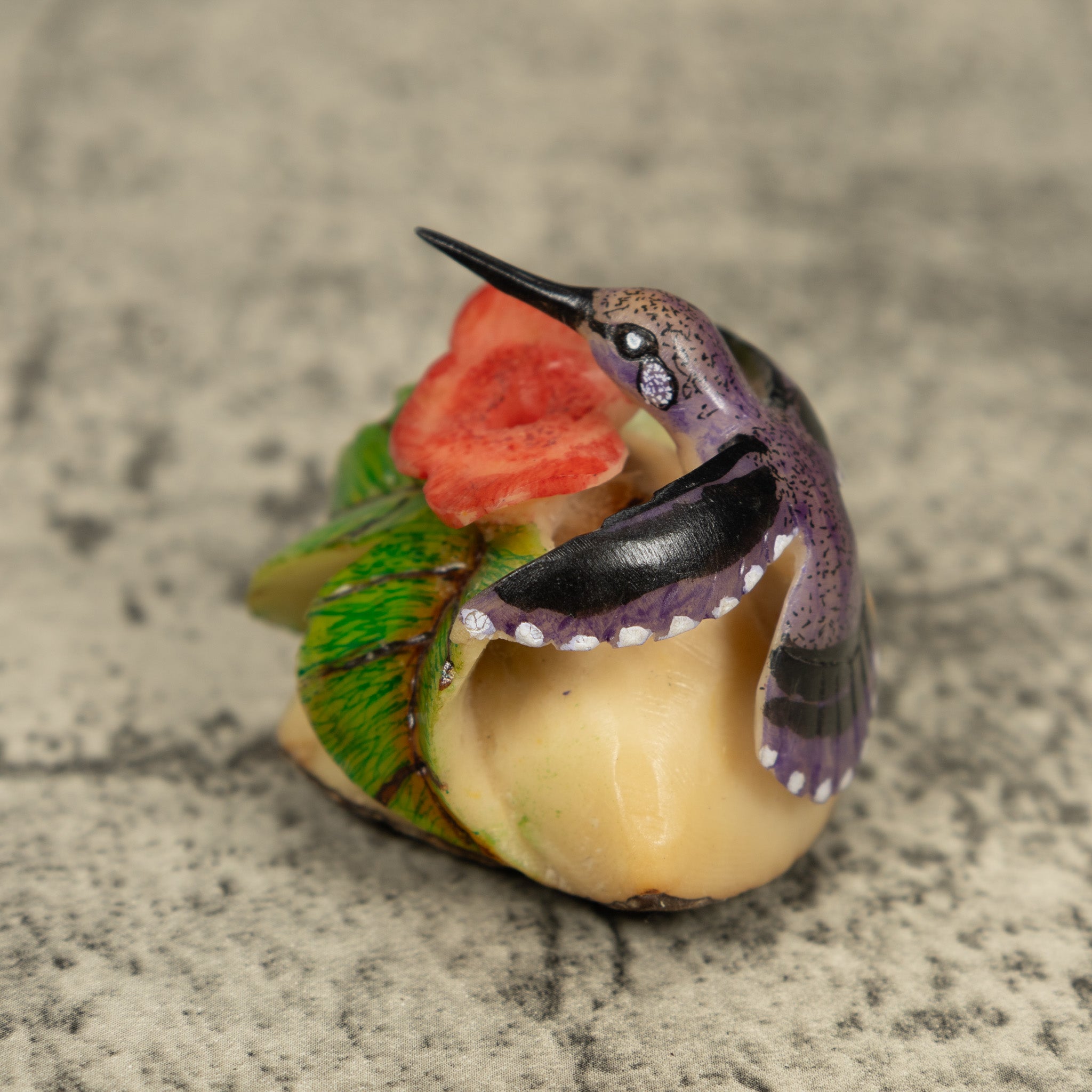 Hummingbird Tagua Carving