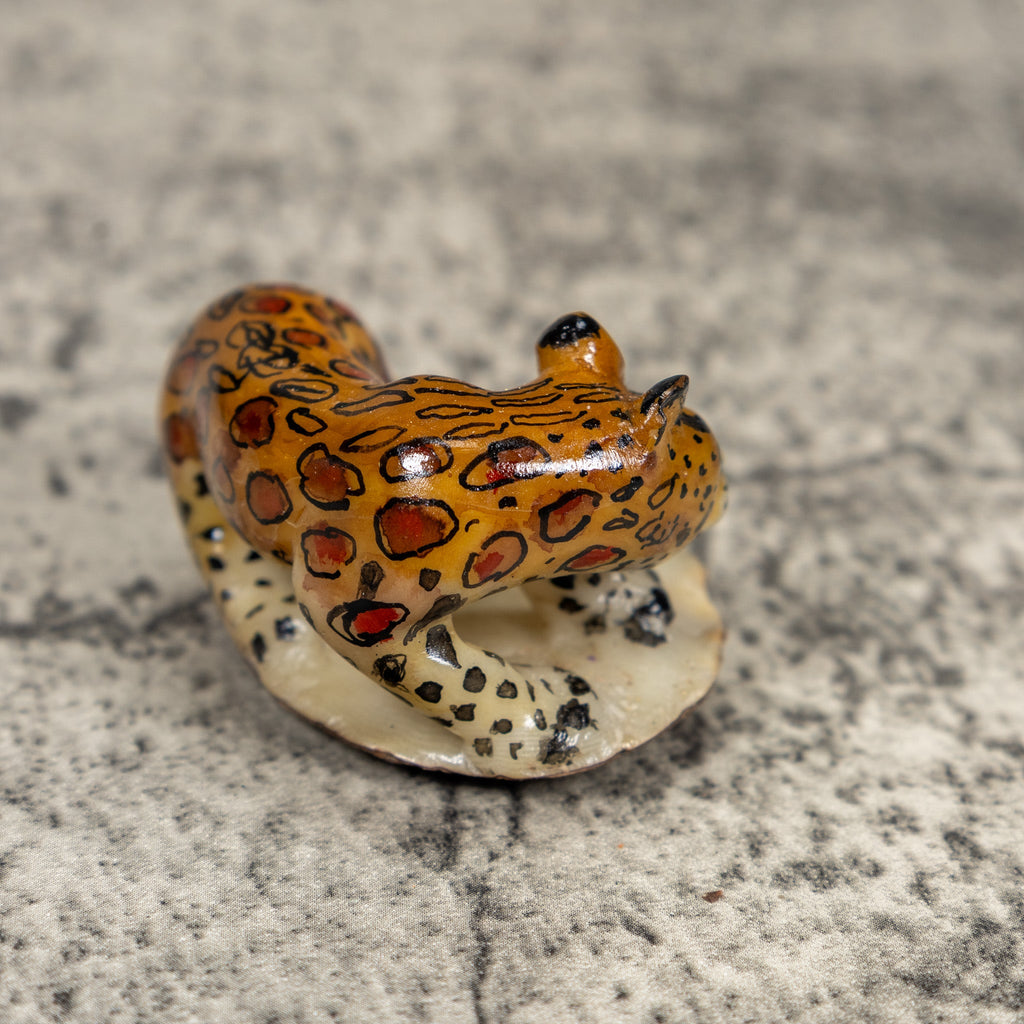 Jaguar Cat Tagua Carving