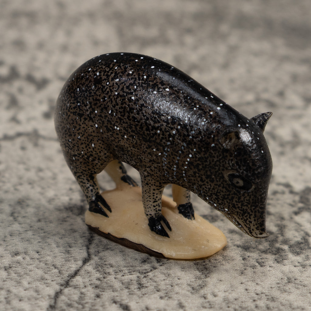 Rainforest Wild Pig Tagua Carving