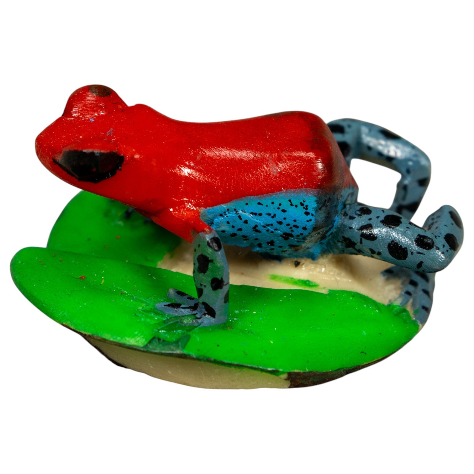 Red And Blue Poison Dart Frog Tagua Carving