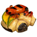 Orange And Black Poison Dart Frog Tagua Carving