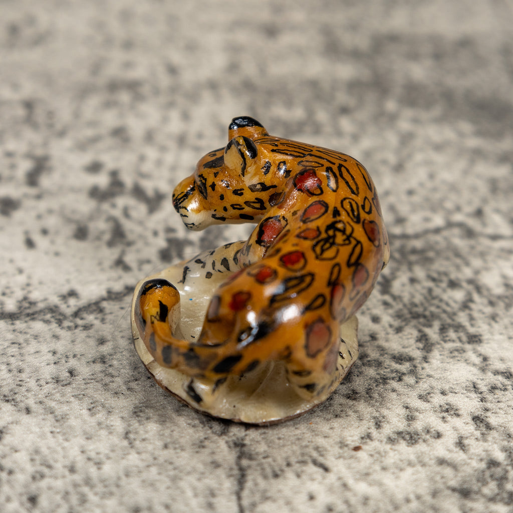 Jaguar Cat Tagua Carving