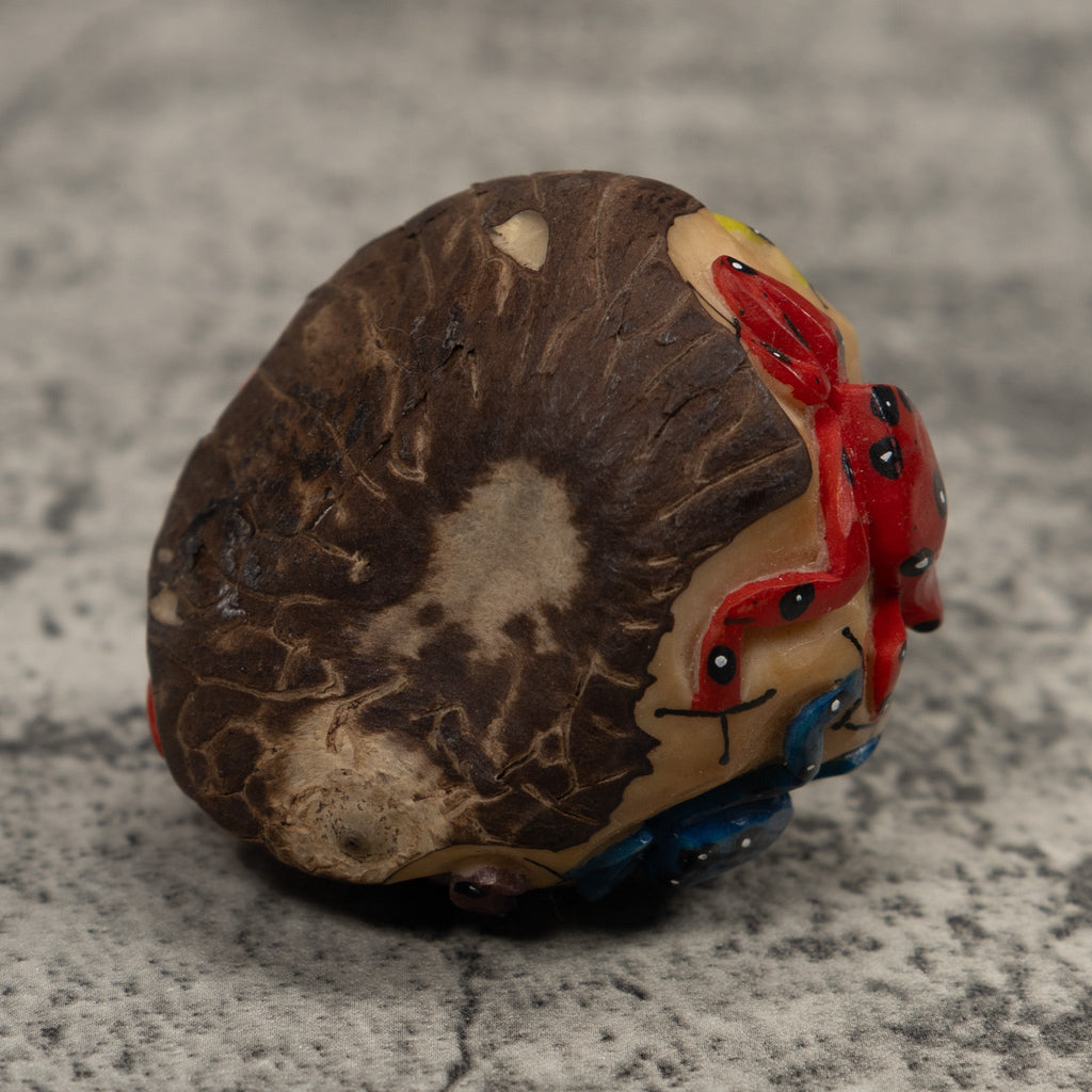 Multiple Poison Dart Frog Tagua Carving