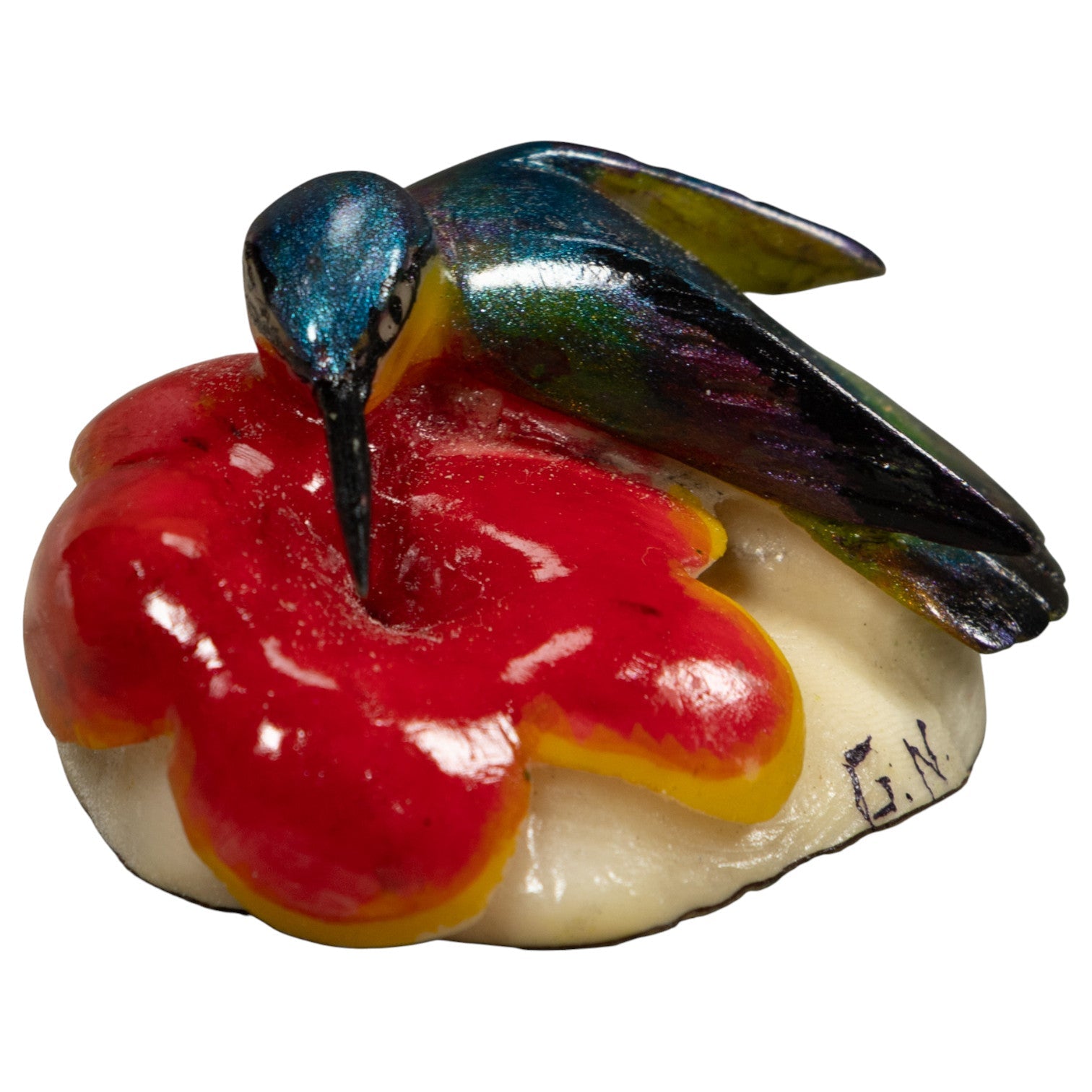 Hummingbird Tagua Carving
