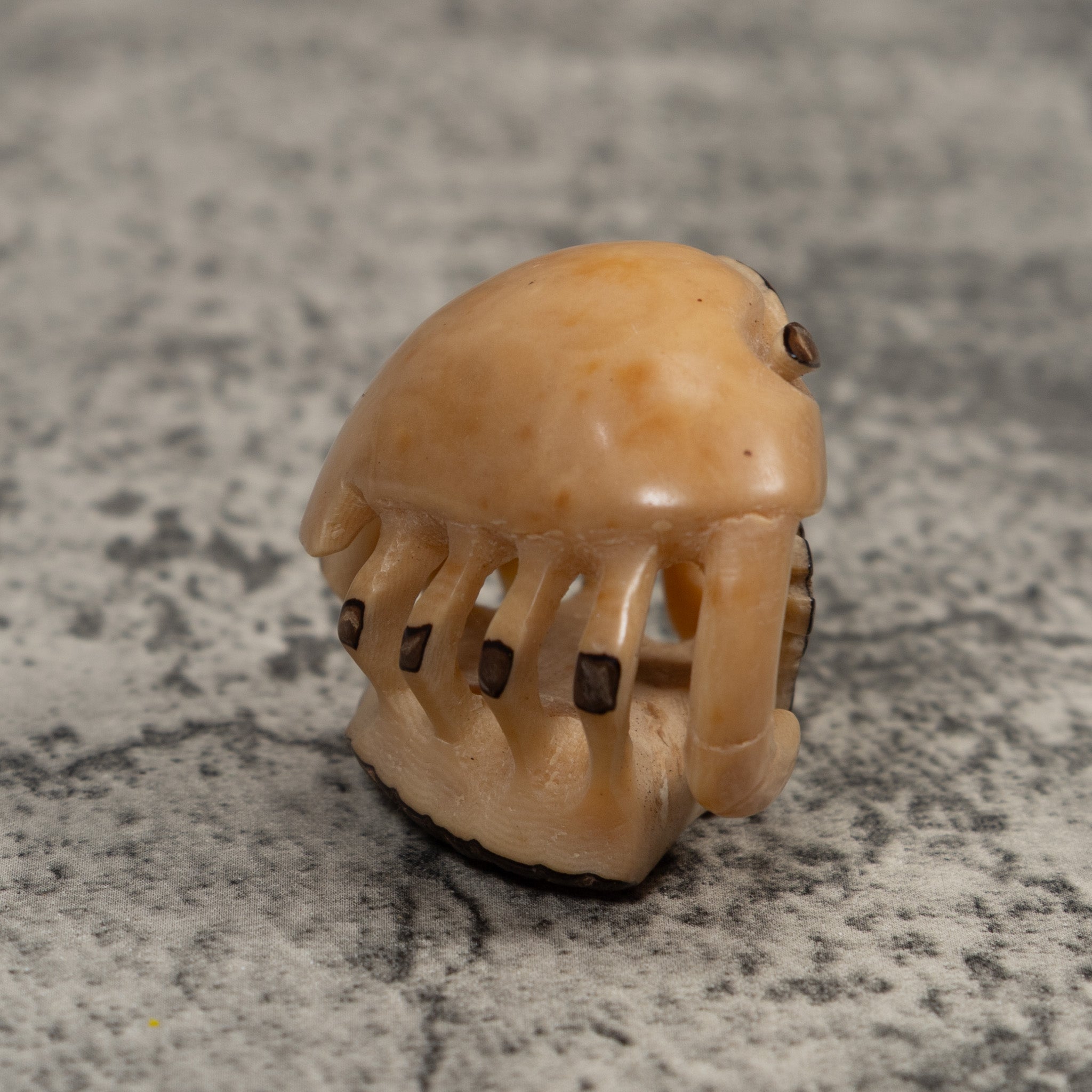 Vintage White Crab Tagua Carving