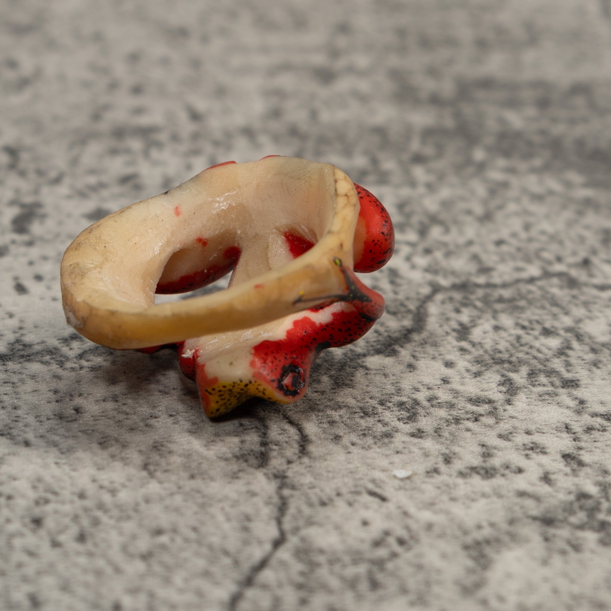 Red And Yellow Poison Dart Frog Tagua Carving