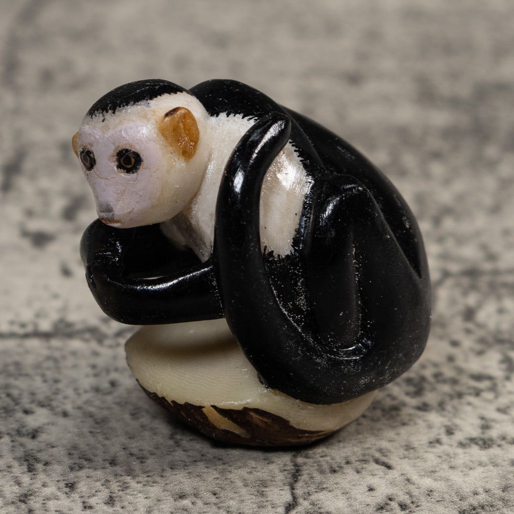 White-Face Monkey Tagua Carving