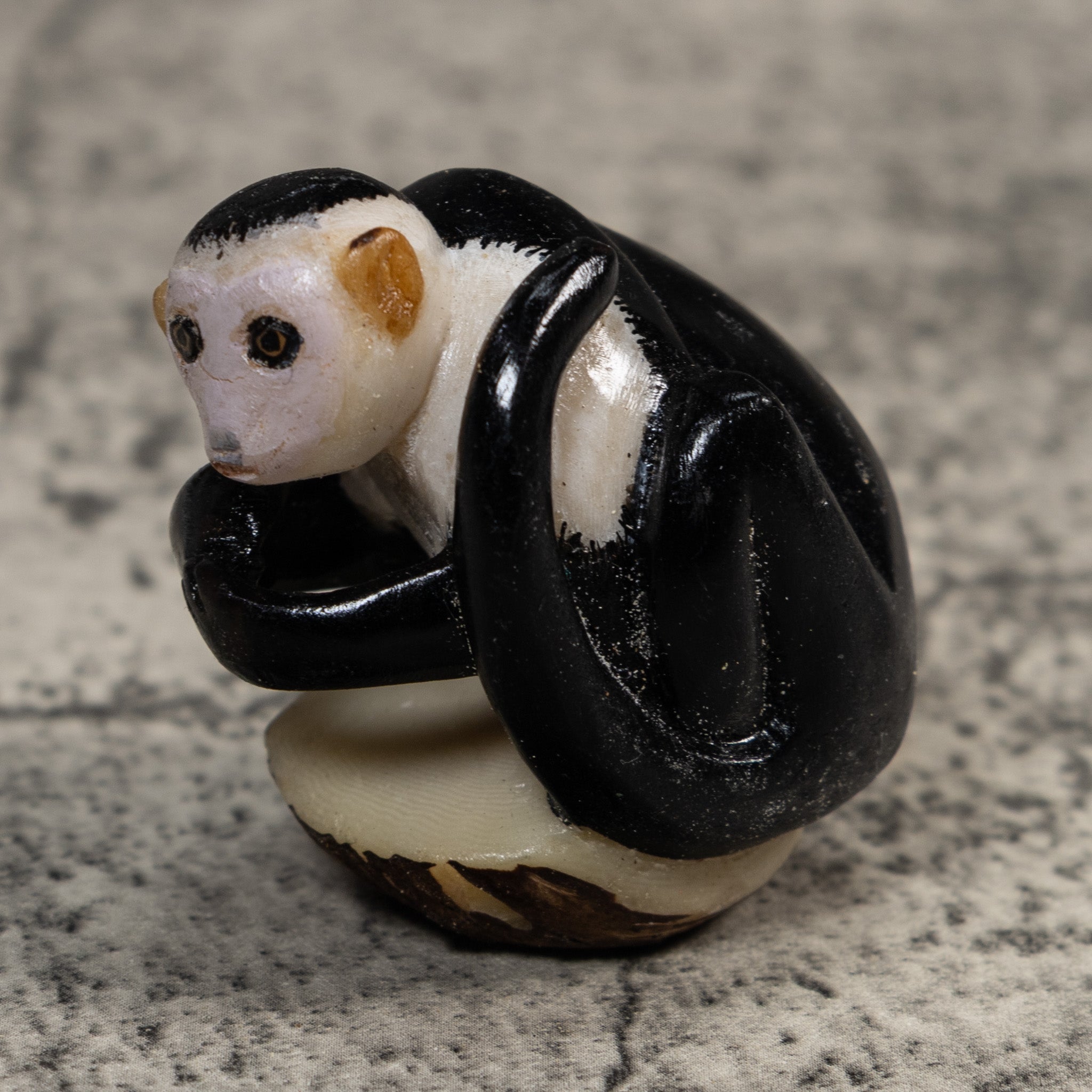 White-Face Monkey Tagua Carving
