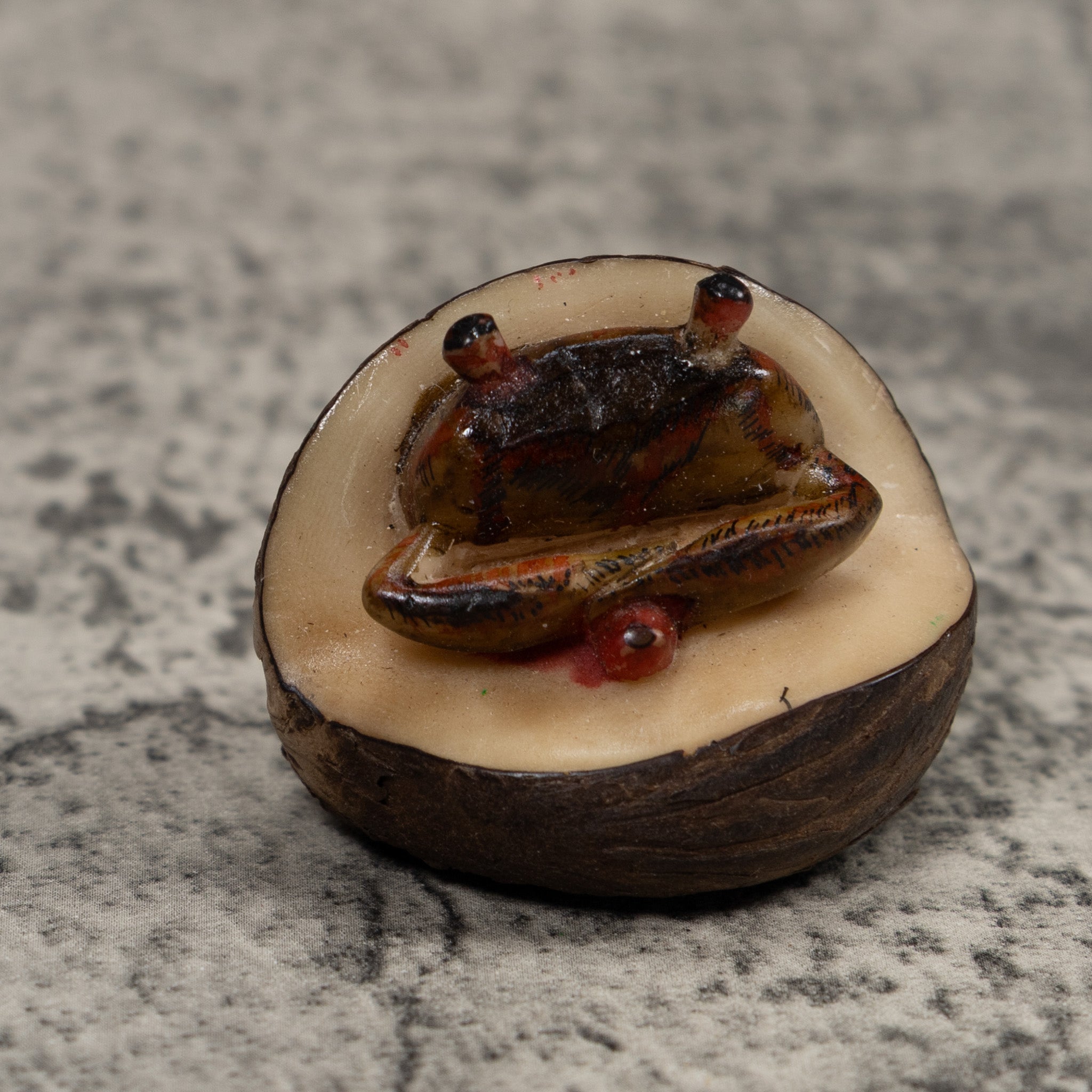 Vintage Crab Tagua Carving