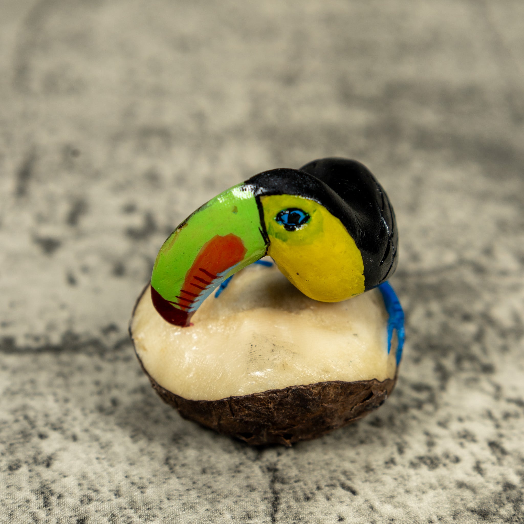Toucan Parrot Bird Tagua Carving