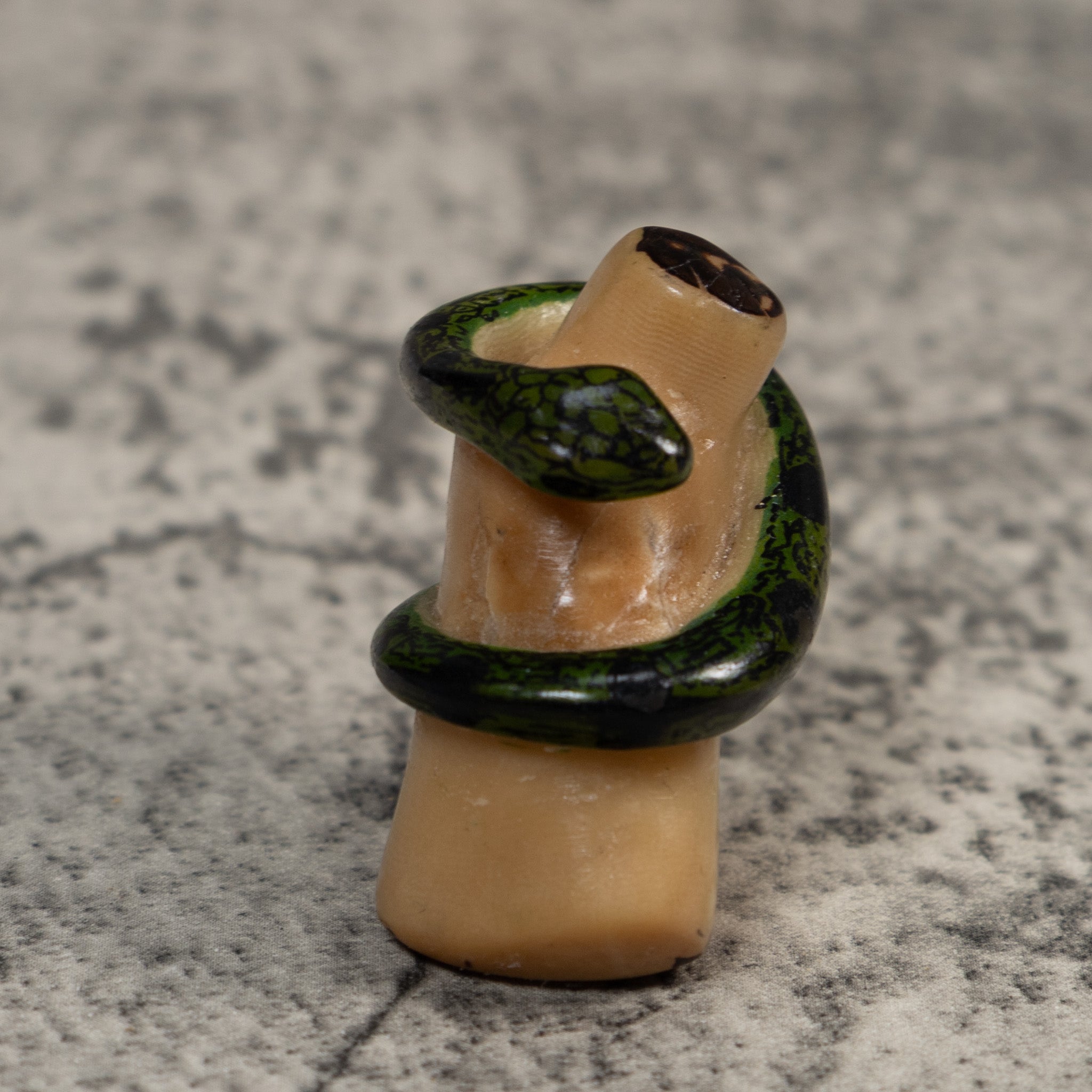 Black Snake Reptile Tagua Carving