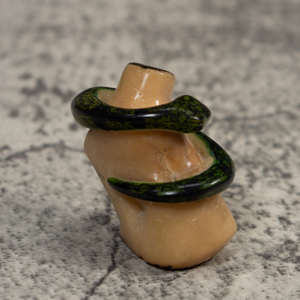 Black Snake Reptile Tagua Carving