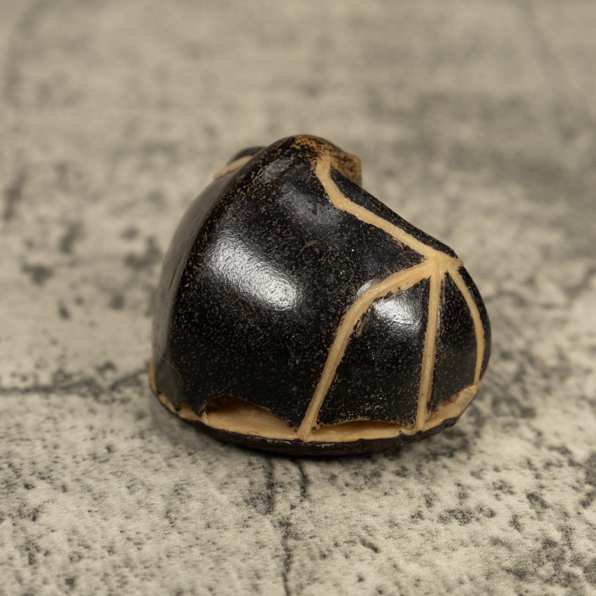 Vintage Vampire Bat And Frog Tagua Carving